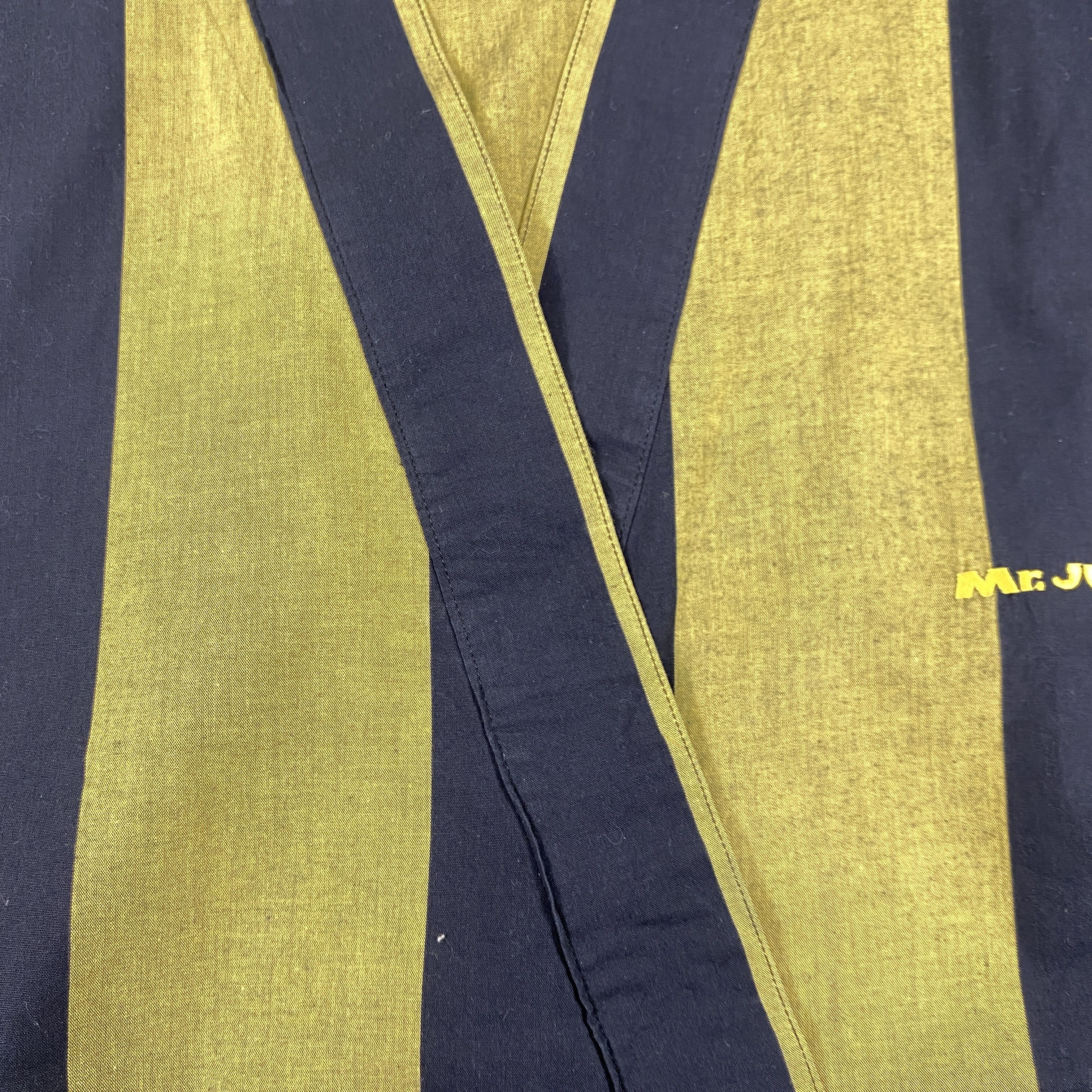 Japanese Brand Vintage Mr. Junko Vintage Robe Black Stripes -J285 Size US XS / EU 42 / 0 - 8 Thumbnail