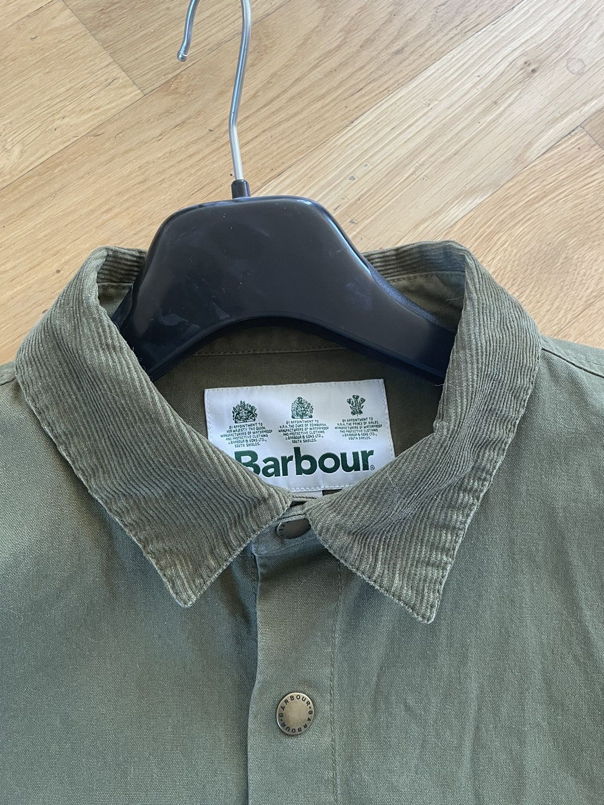 Barbour Barbour Military style over shirt w/ Corduroy collar Size US XL / EU 56 / 4 - 3 Thumbnail