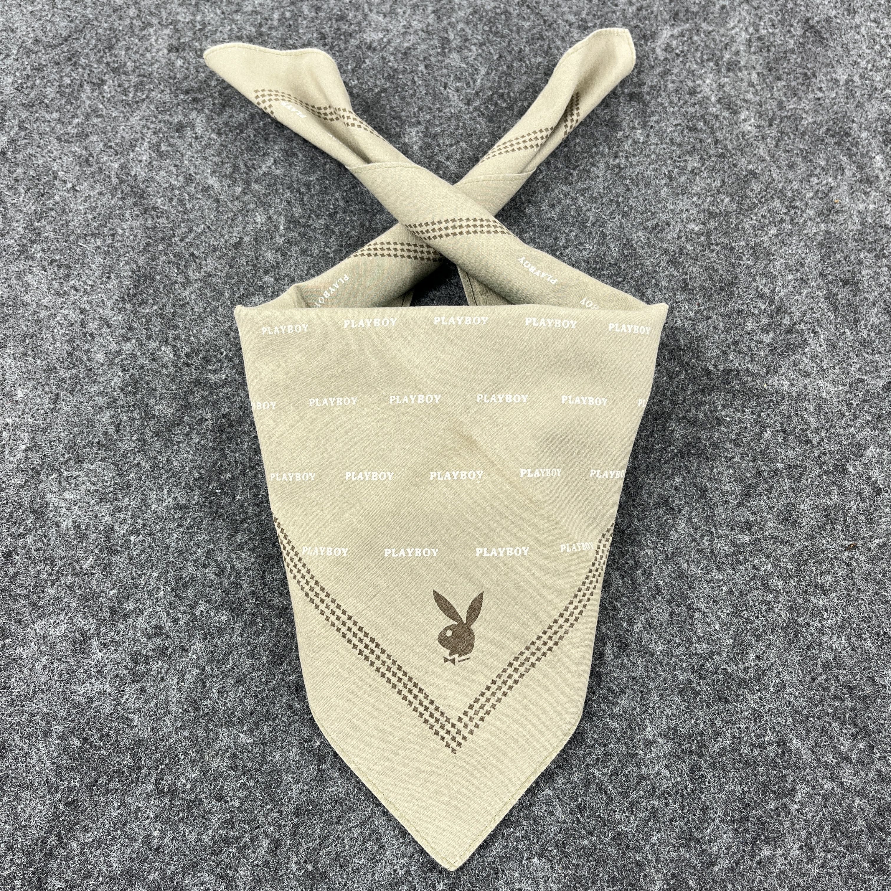 Vintage Playboy Handkerchief / Bandana / Neckerchief B355 Size ONE SIZE - 1 Thumbnail