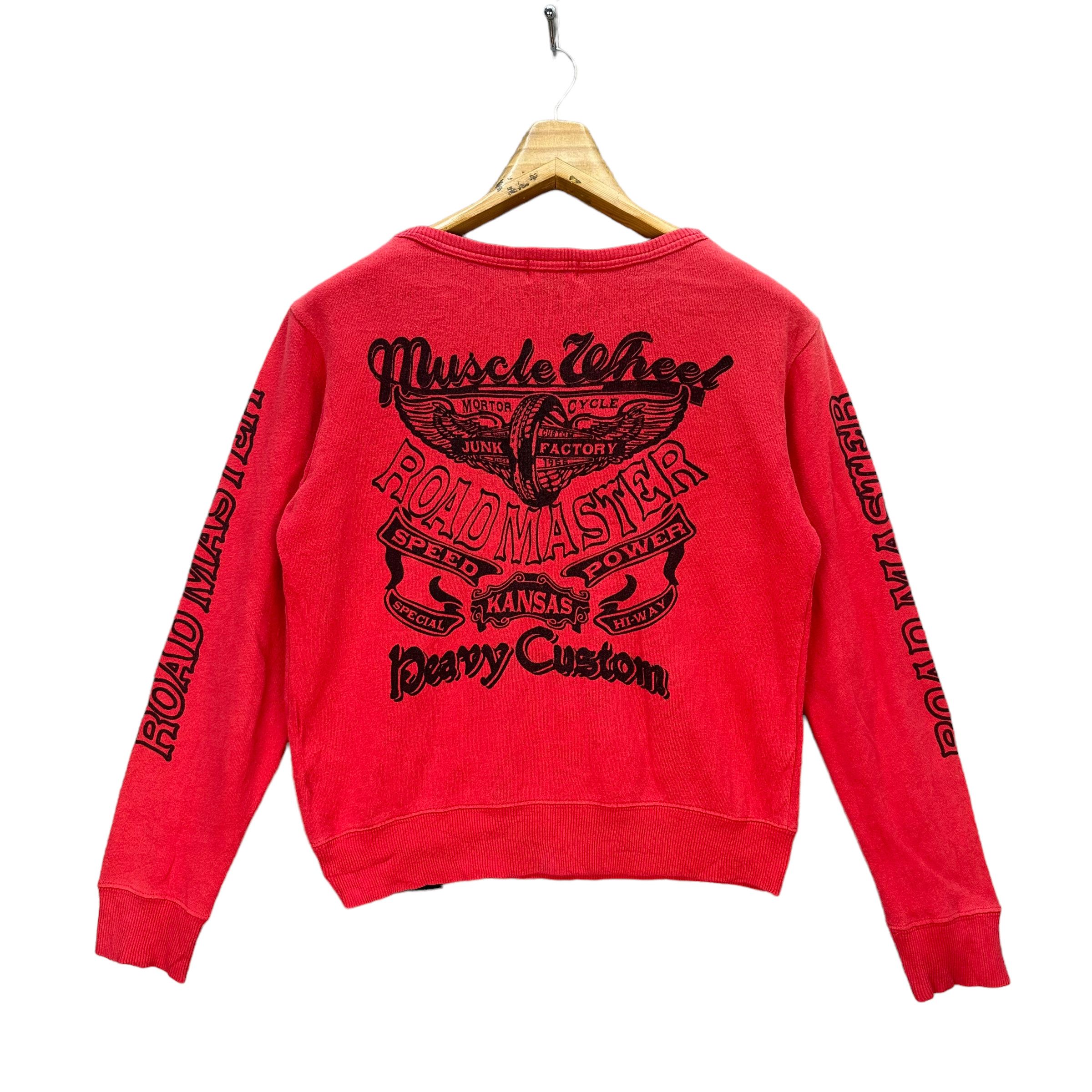 Vintage BUZZ 2's MUSCLE WHEEL ROAD MASTER LOGO SWEATSHIRTS #8342-004 Size XS / US 0-2 / IT 36-38 - 11 Thumbnail