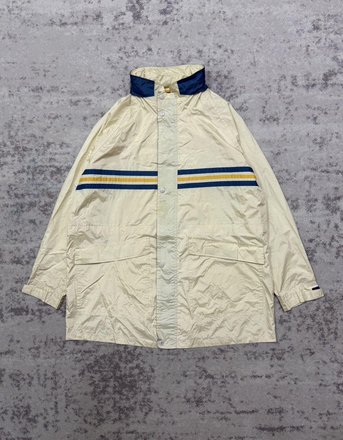 J. Press Vintage J.Press Water Resistant Windbreaker Jacket Hoodie Size US XL / EU 56 / 4 - 3 Thumbnail