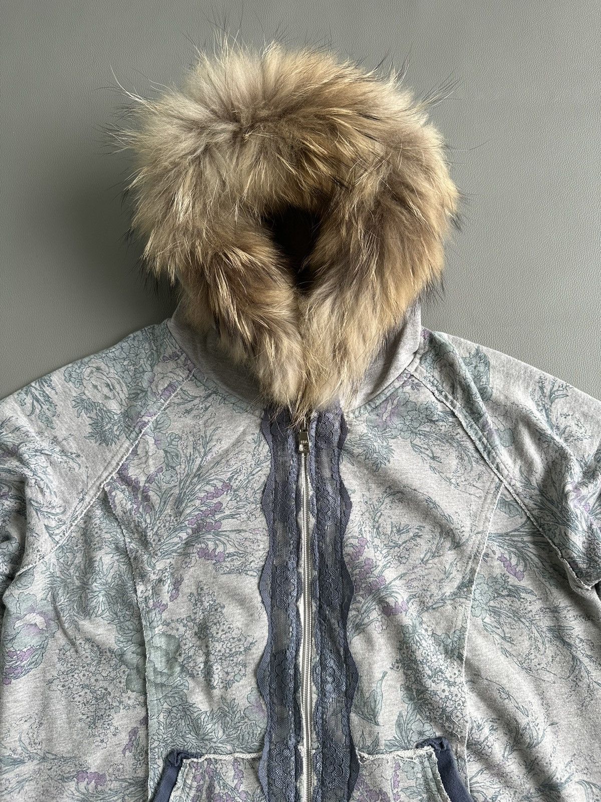 20471120 DISTRESSED UNDEFINED FUR ZIP HOODIE IFSIXWASNINE LGB STYLE Size US M / EU 48-50 / 2 - 3 Thumbnail