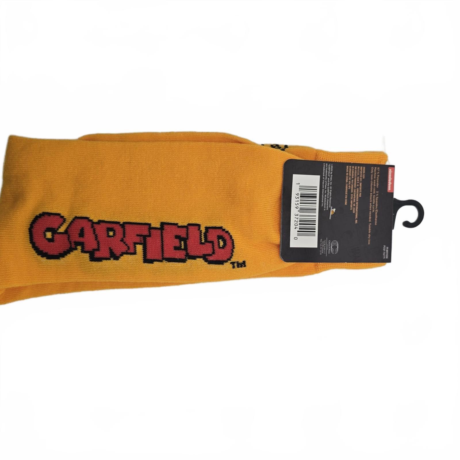 Nickelodeon Garfield Character Socks - Fun & Cozy Footwear Size ONE SIZE - 2 Thumbnail