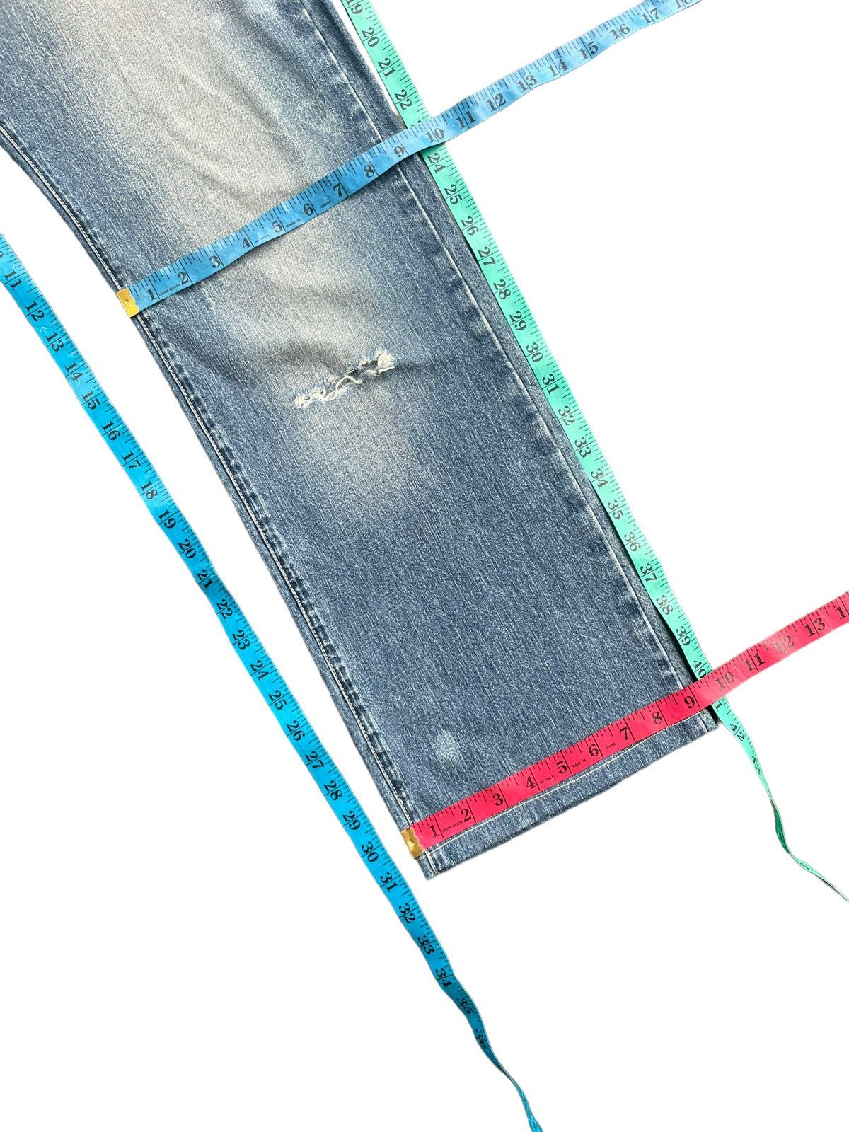 If Six Was Nine Press Clothing Distresed Denim Size US 33 - 20 Thumbnail