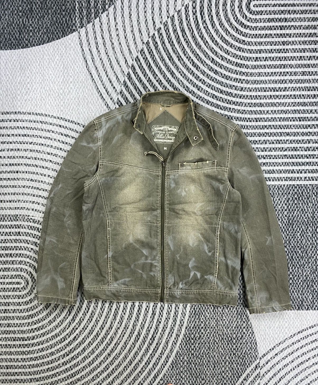 Japanese Brand Vintage Allix Design Company Tokyo Japan Denim Zipper Jacket Size US M / EU 48-50 / 2 - 5 Thumbnail