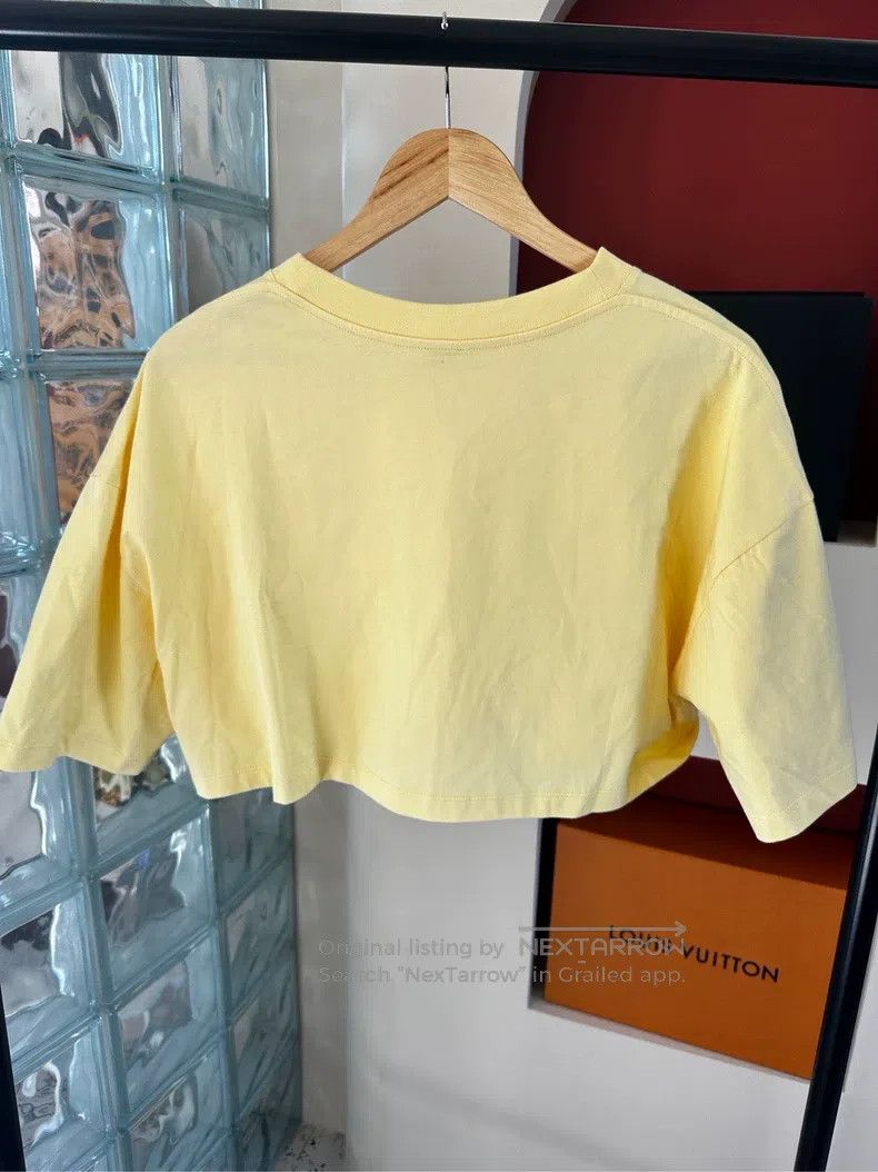Loewe Loewe Yellow cropped T-shirt Size S / US 4 / IT 40 - 2 Thumbnail