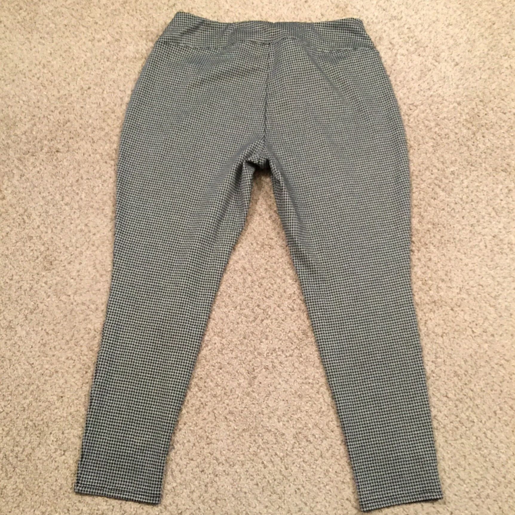 Apt. 9 Apt 9 Pants Womens XL Gray Houndstooth Pull On Skinny Ankle Size 40" / US 18 - 7 Thumbnail