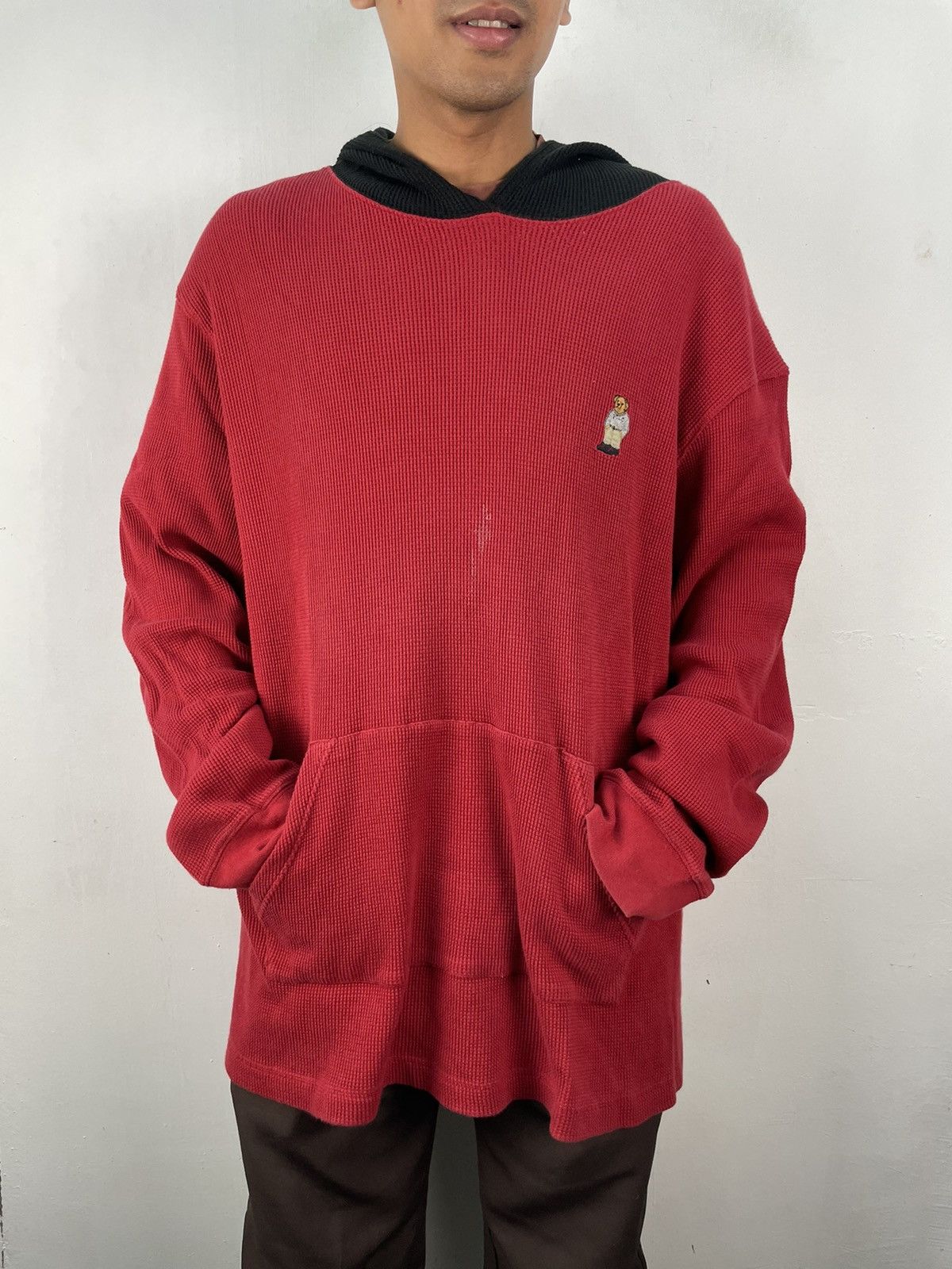 Ralph Lauren Vintage Polo Ralph Lauren Hoodie Waffle Knit Size 2XL Size US XXL / EU 58 / 5 - 1 Thumbnail