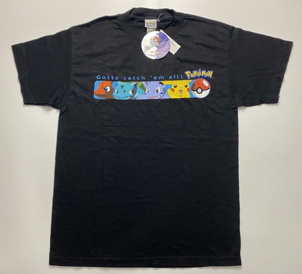 Pokemon Vintage 90s Pokemon Box logo Nintendo Deadstock Size US L / EU 52-54 / 3 - 1 Thumbnail