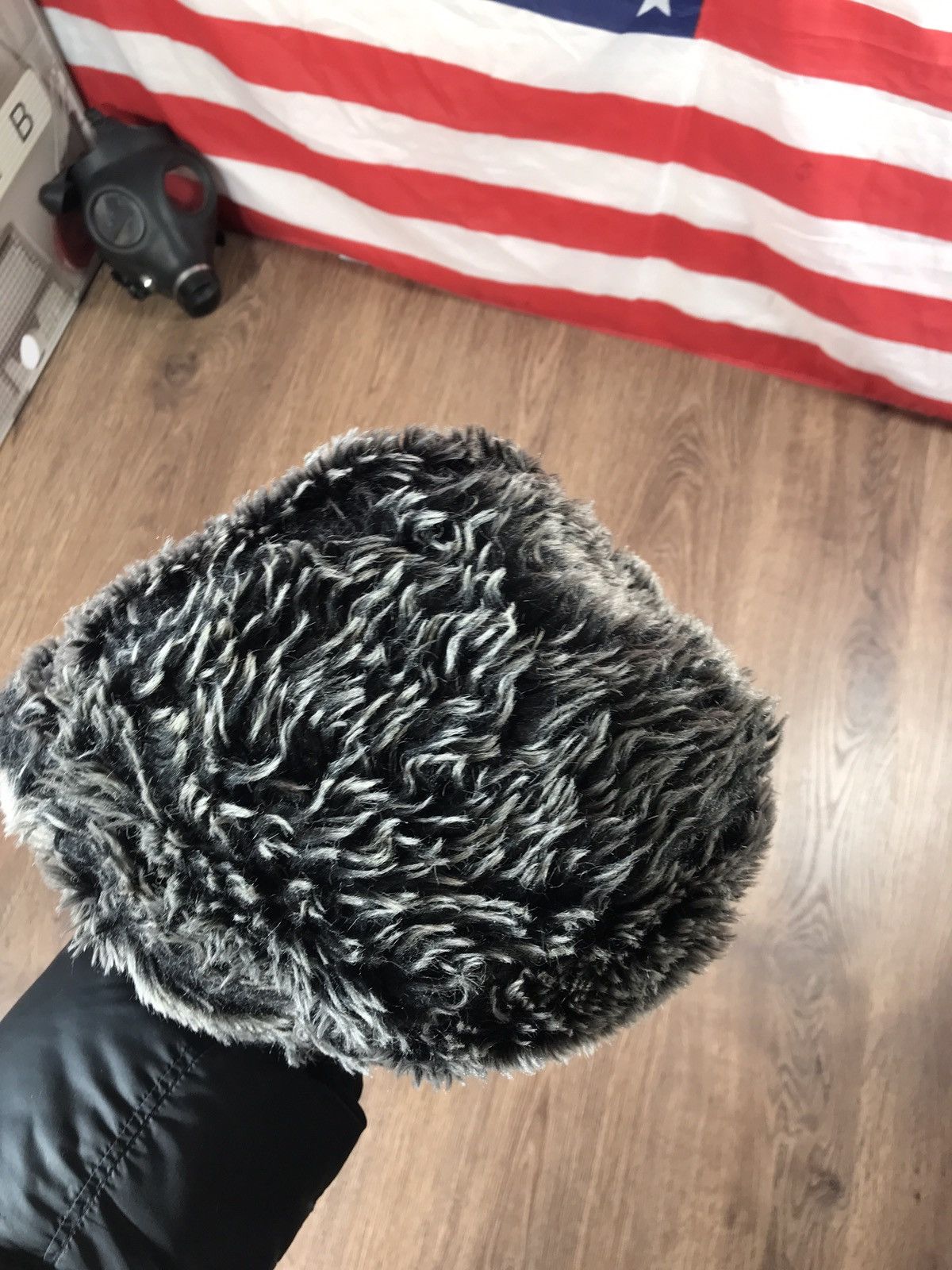 Japanese Brand × Vintage Vintage Y2K Fuzzy Mohair Ushanka Drill Hat Size ONE SIZE - 5 Thumbnail