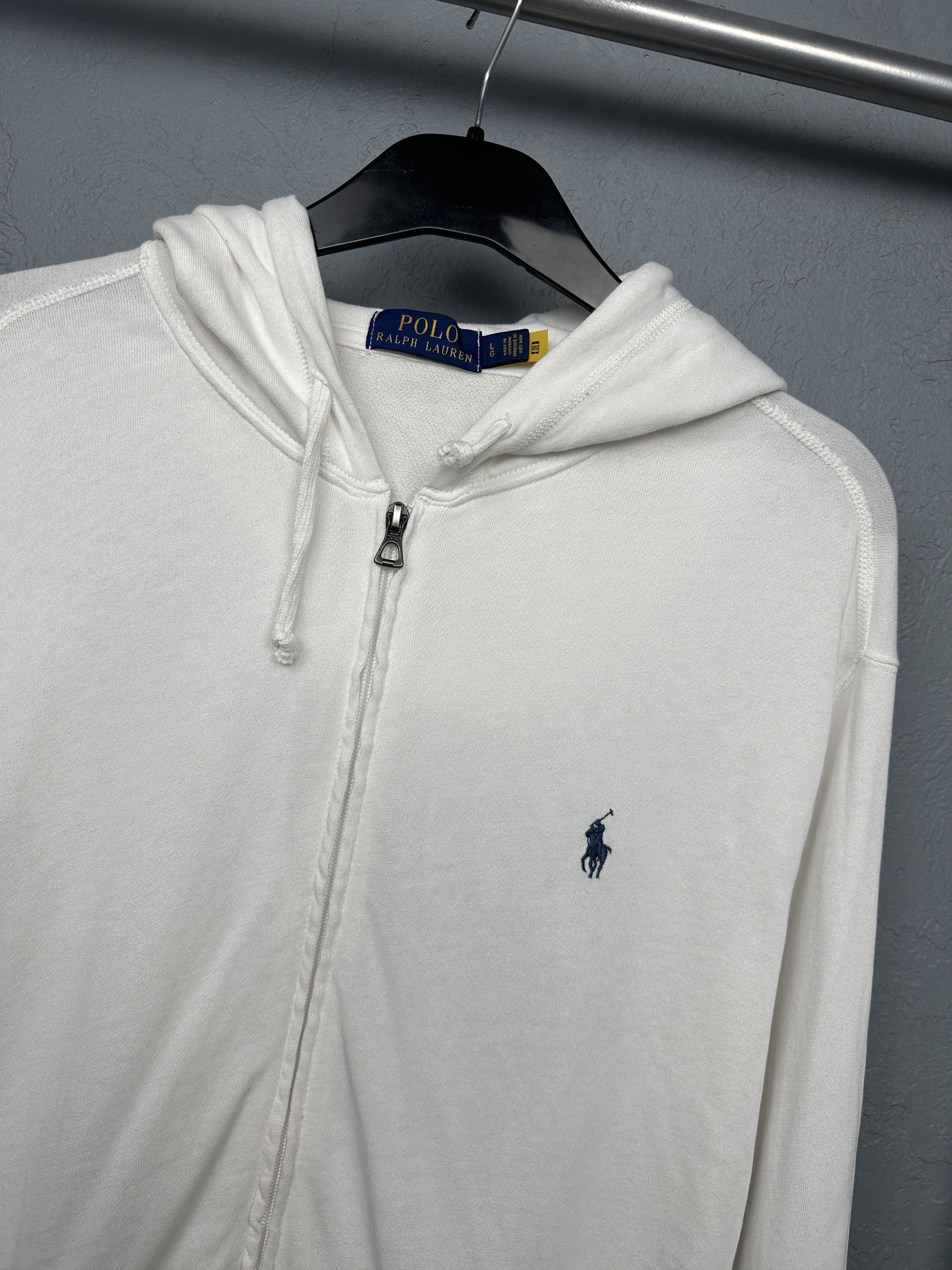Polo Ralph Lauren Polo Ralph Lauren Mens White Zip Hoodie Size US L / EU 52-54 / 3 - 2 Thumbnail