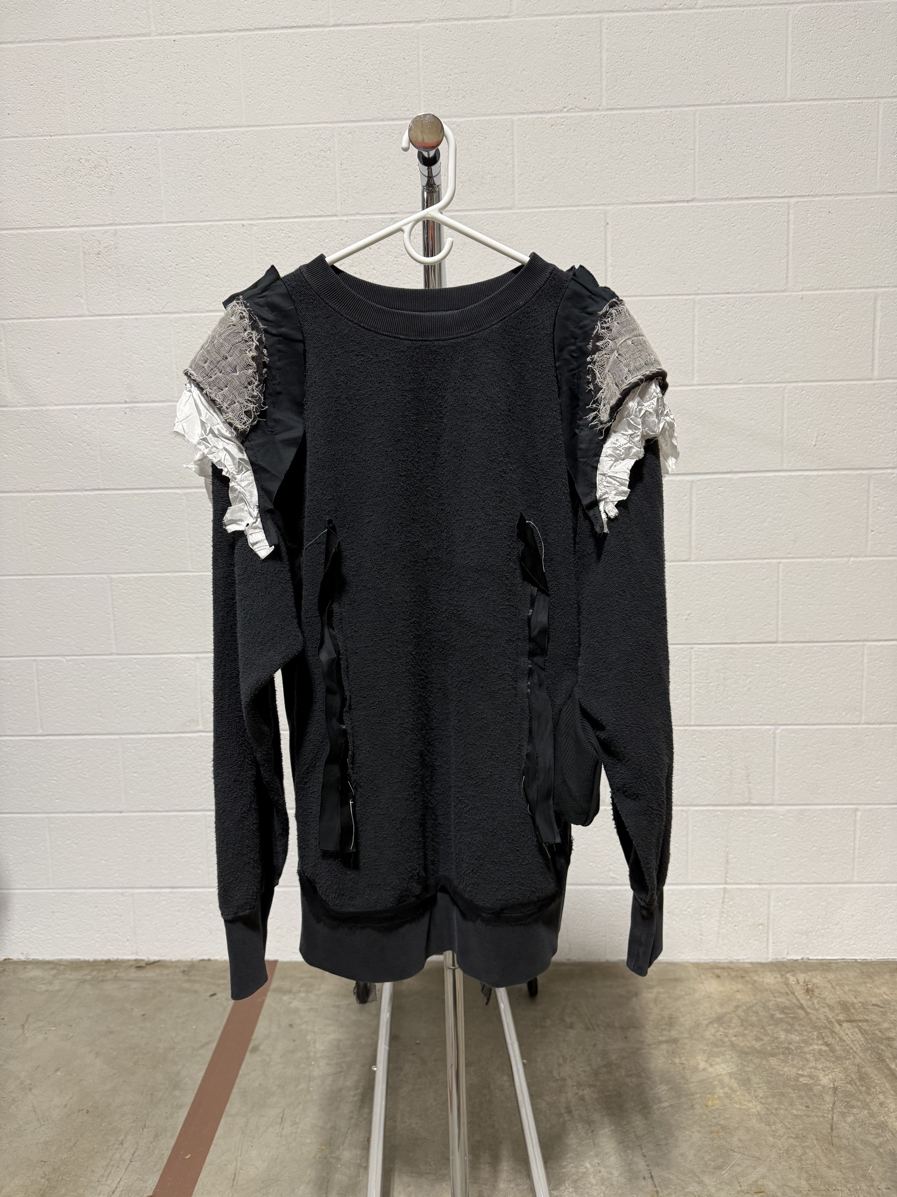 Maison Margiela Maison Margiela Distressed Paneled Top 'Charcoal' Size US L / EU 52-54 / 3 - 1 Thumbnail