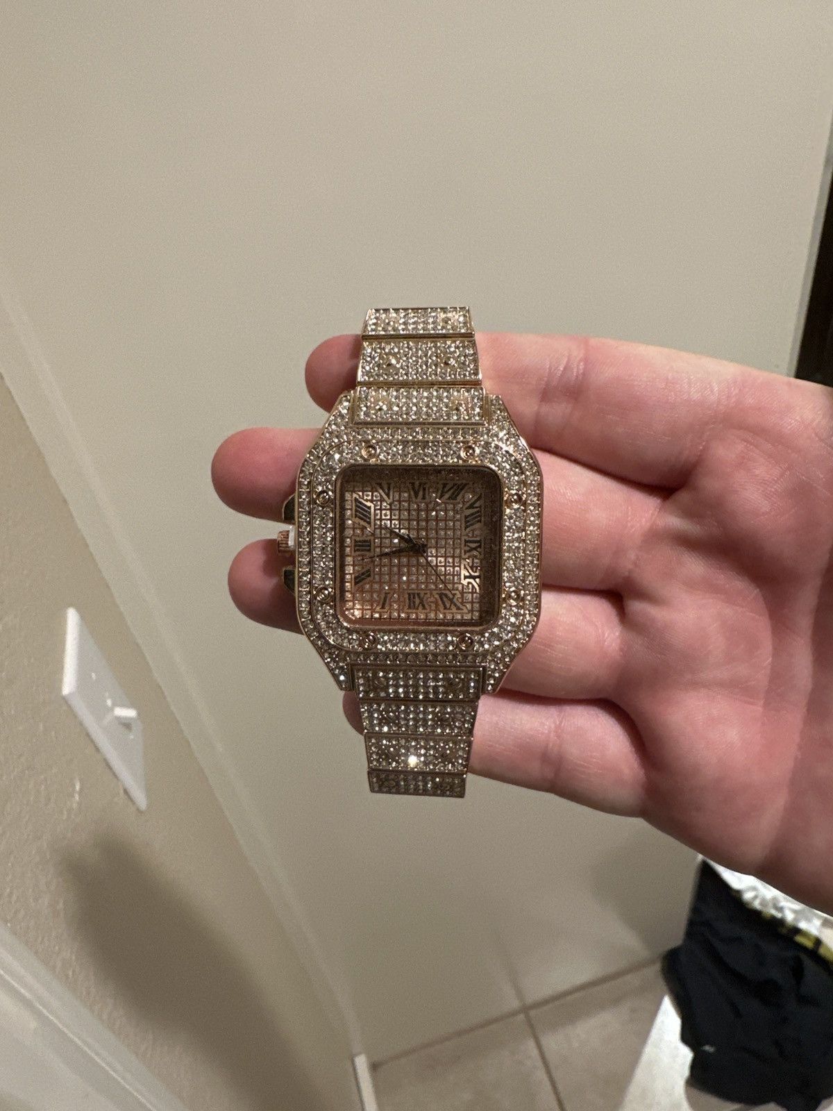 Other Rose gold replica iced out watch Size ONE SIZE - 1 Preview