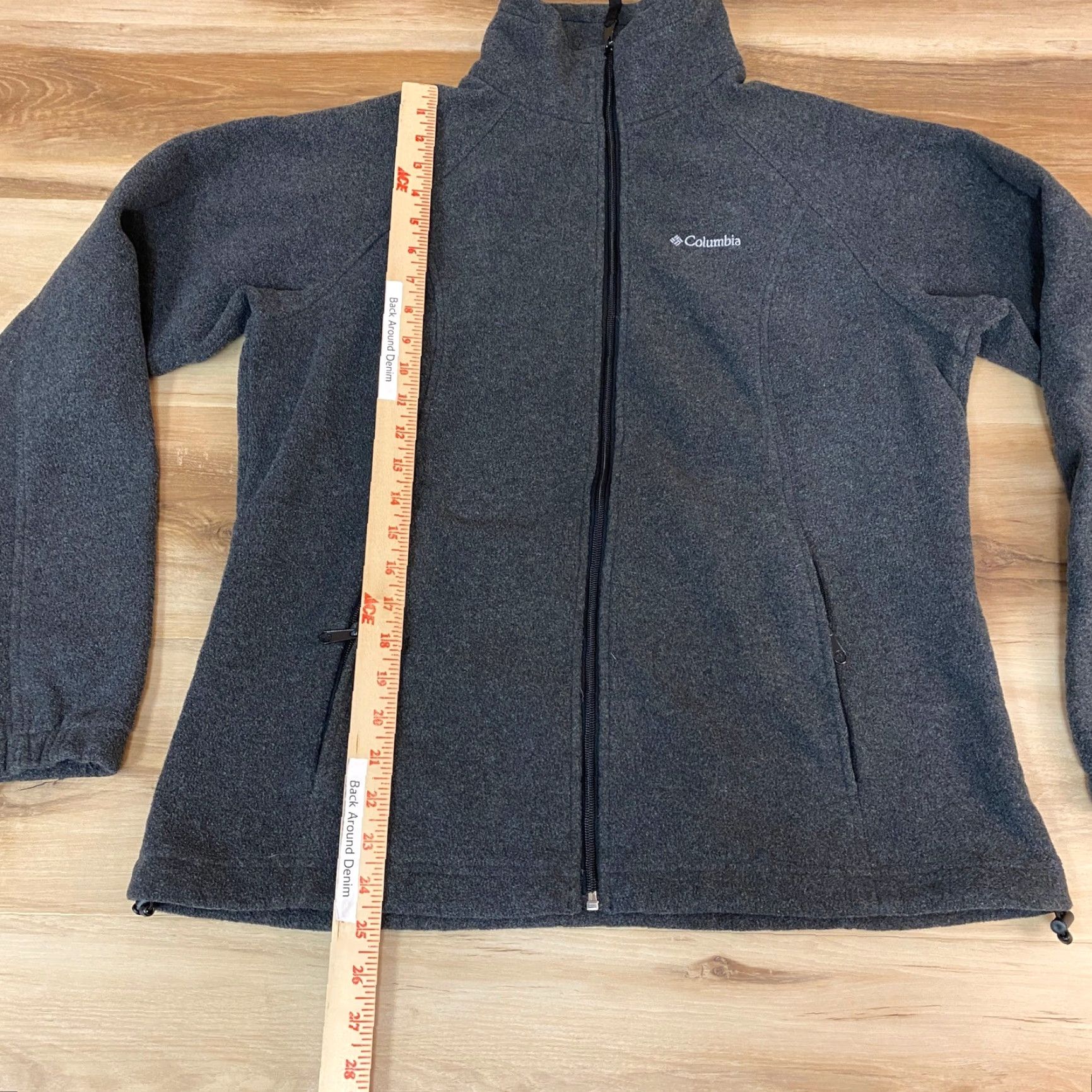 Vintage Columbia Jacket Womens XL Gray Full Zip Fleece Outdoor Activewear Lightweight Breathing Moisture Wicking Quick Dry Zipbed Pockets Logo Size XL / US 12-14 / IT 48-50 - 4 Thumbnail