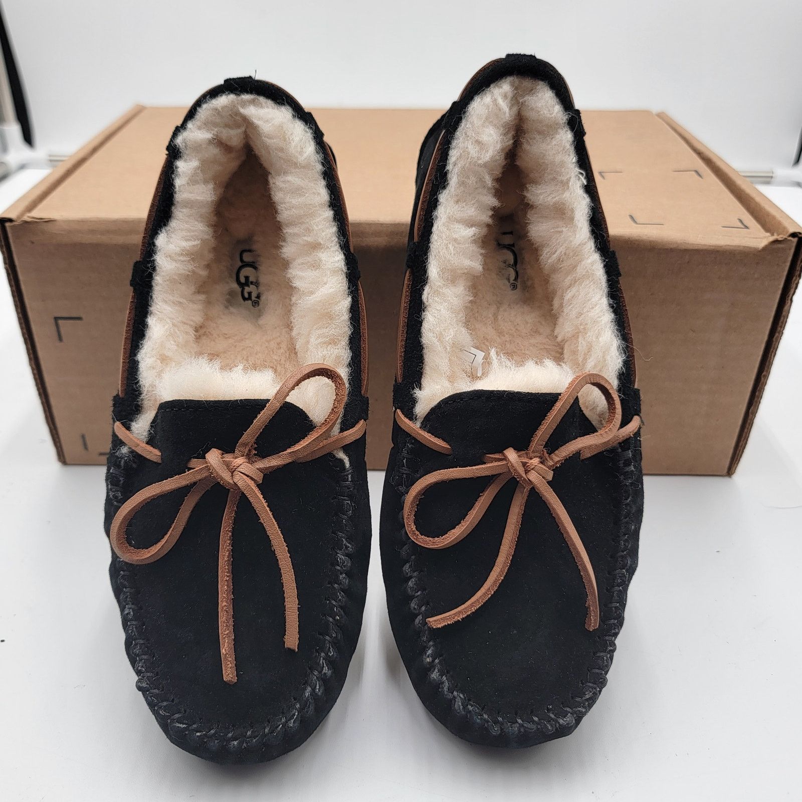 Ugg UGG Dakota Black Slipper, Women's Size 5, Wool Lined (159) Size US 5 / IT 35 - 3 Thumbnail
