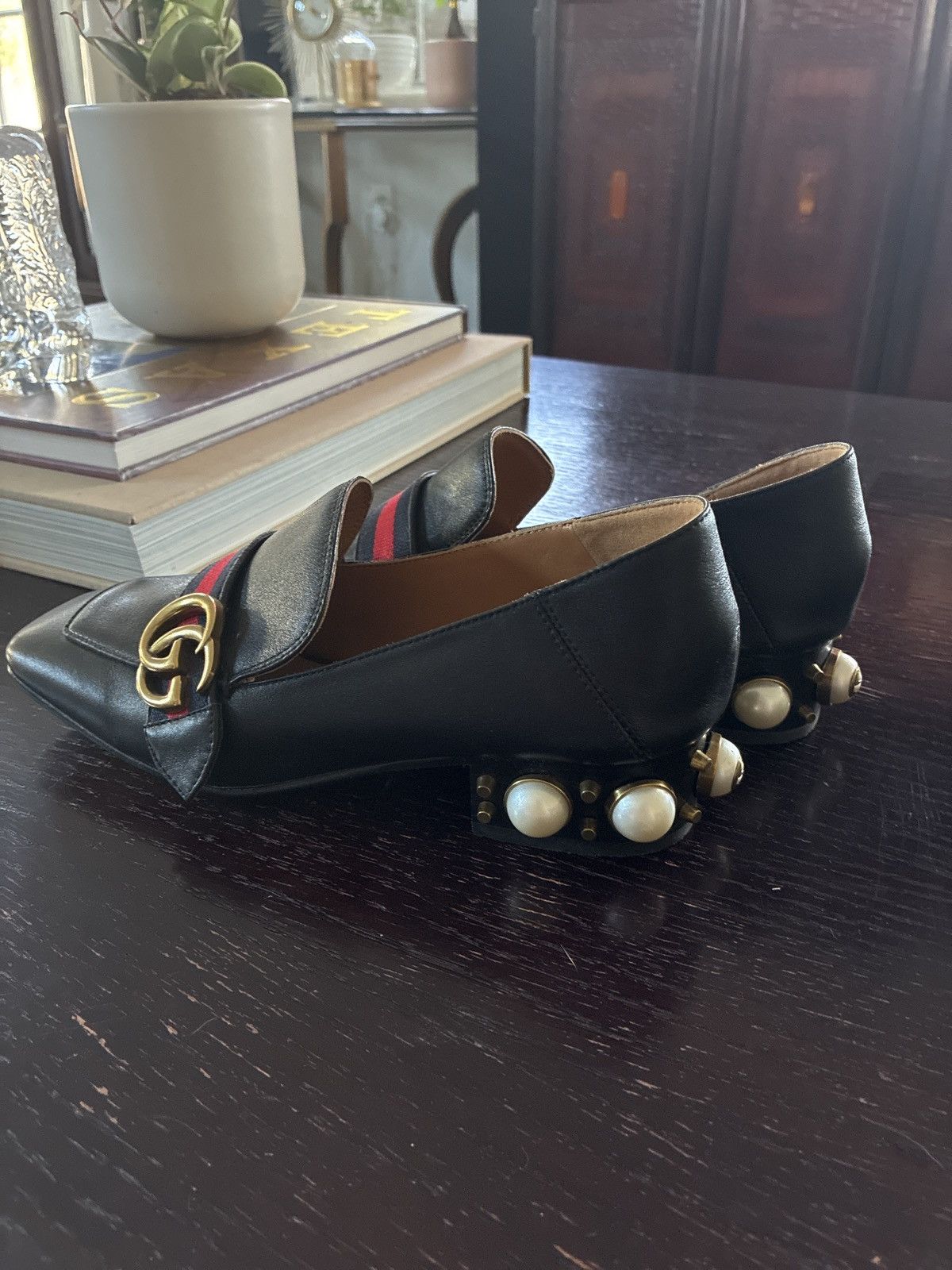 Gucci Gucci Peyton Mid-Heel Loafer Size US 7 / IT 37 - 2 Thumbnail