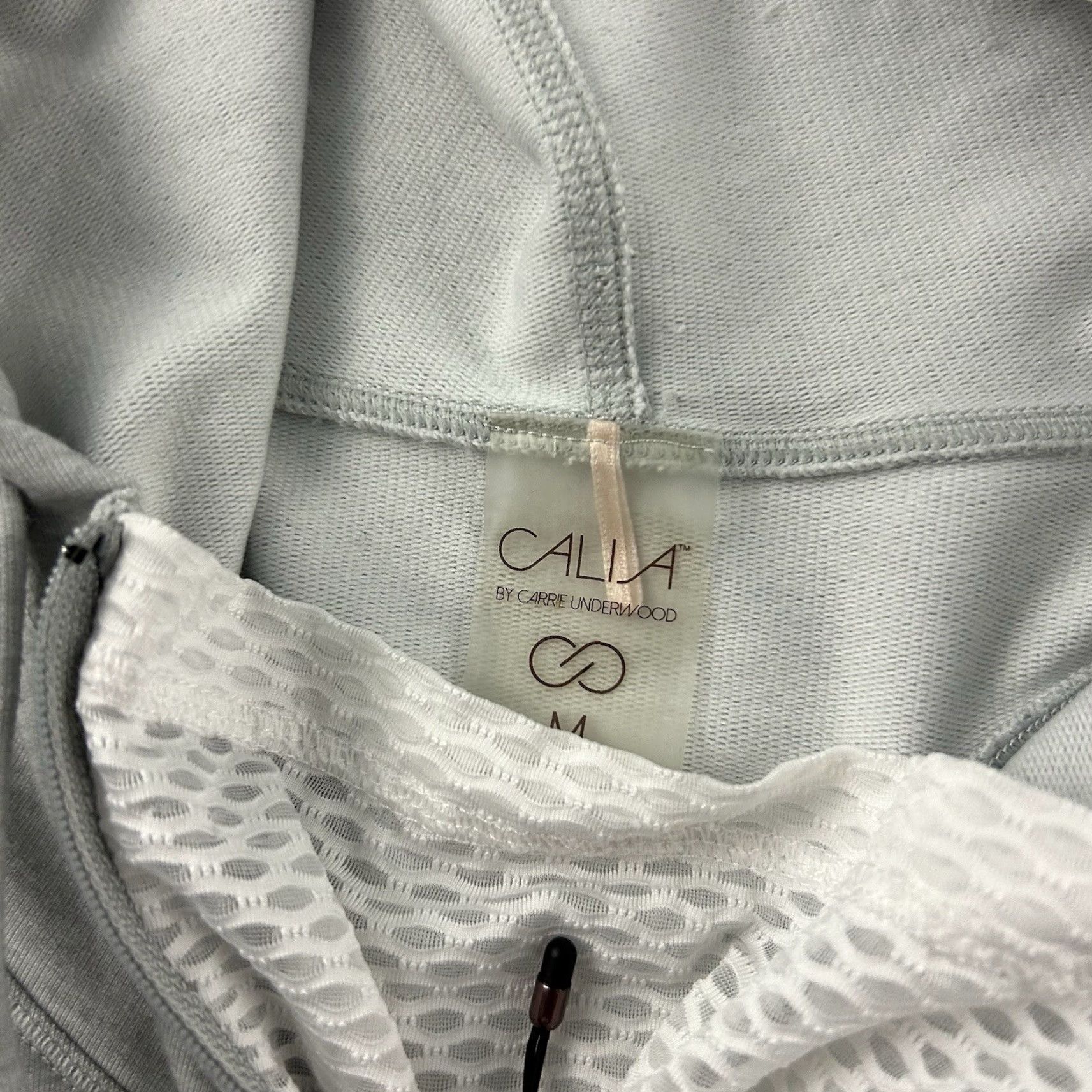 Vintage Calia Carrie Underwood 1/4 Zip Hooded Athletic Vest Women's Medium Gray Shirt Adult M Gray Nike Size M / US 6-8 / IT 42-44 - 2 Thumbnail