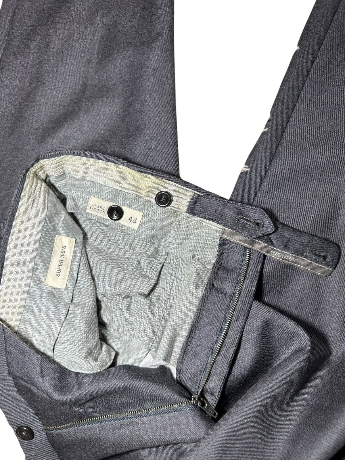 Incotex INCOTEX SLOWEAR 002X1 wool slacks made from Super 100's wool Size US 32 / EU 48 - 5 Thumbnail