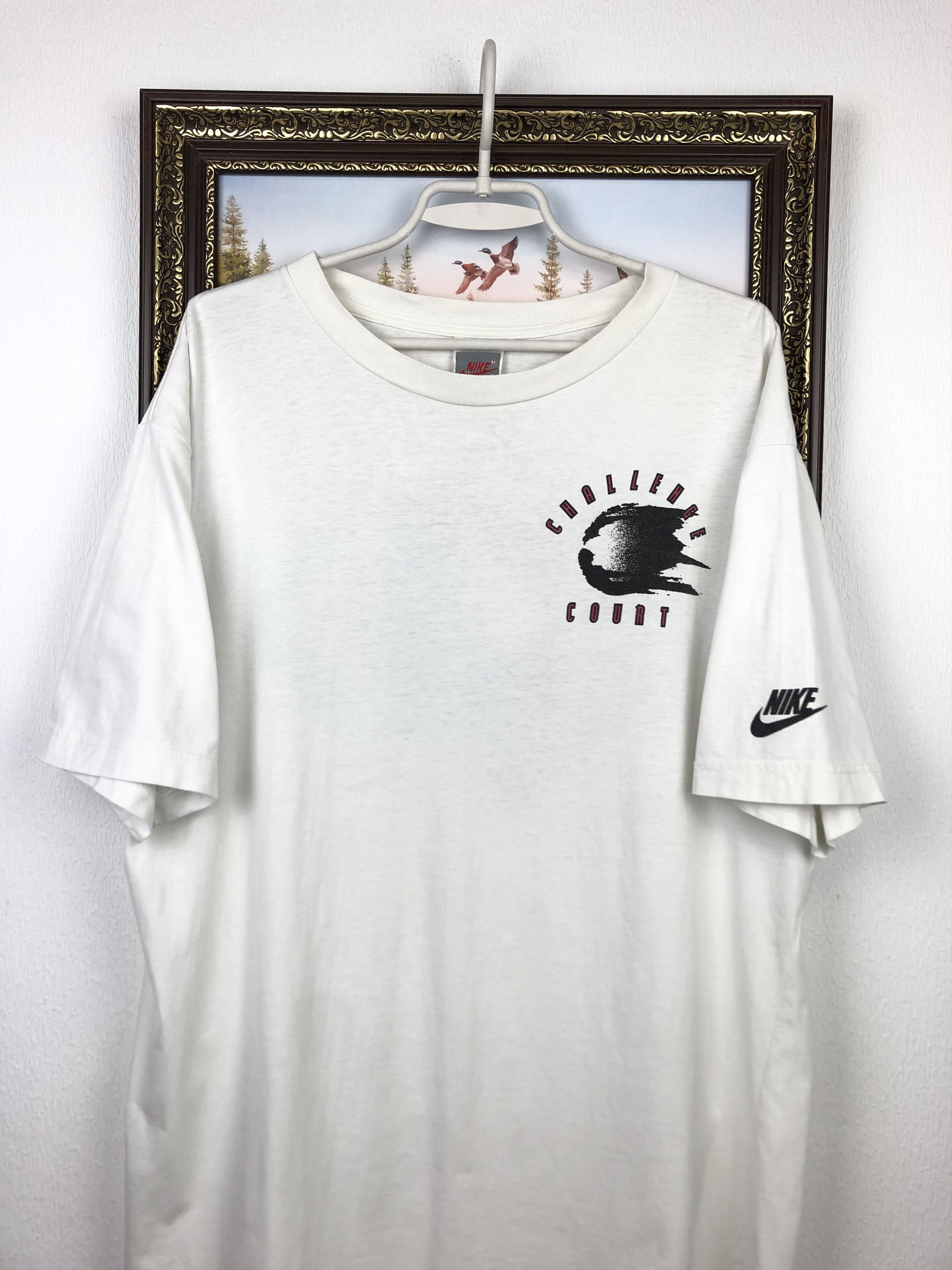Vintage Nike Challenge Court Agassi Tennis Shirt Polo Tee