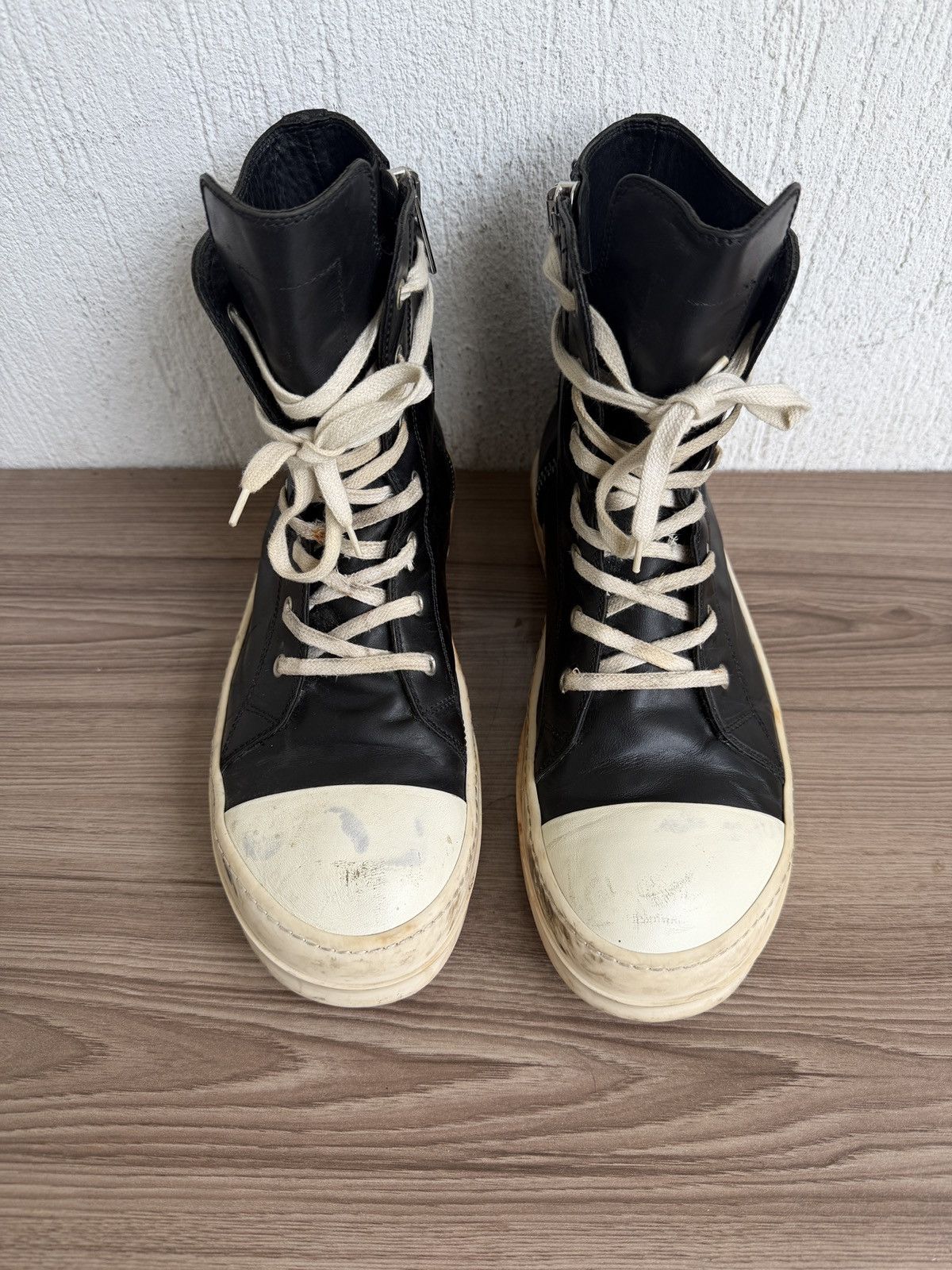 Rick Owens 🔥Rare w16 mainline ramones Size US 10.5 / EU 43-44 - 6 Thumbnail
