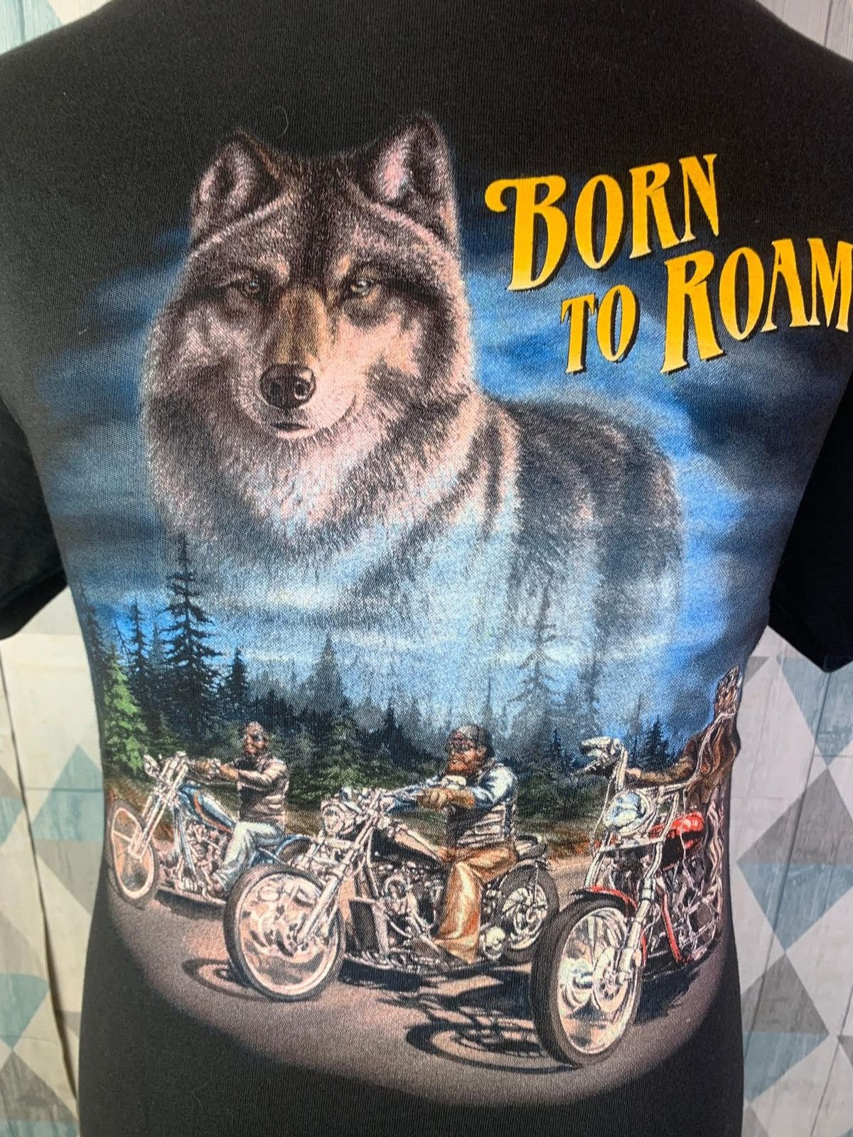 Harley Davidson Vintage Harley Davidson Born to Roam Size US L / EU 52-54 / 3 - 3 Thumbnail