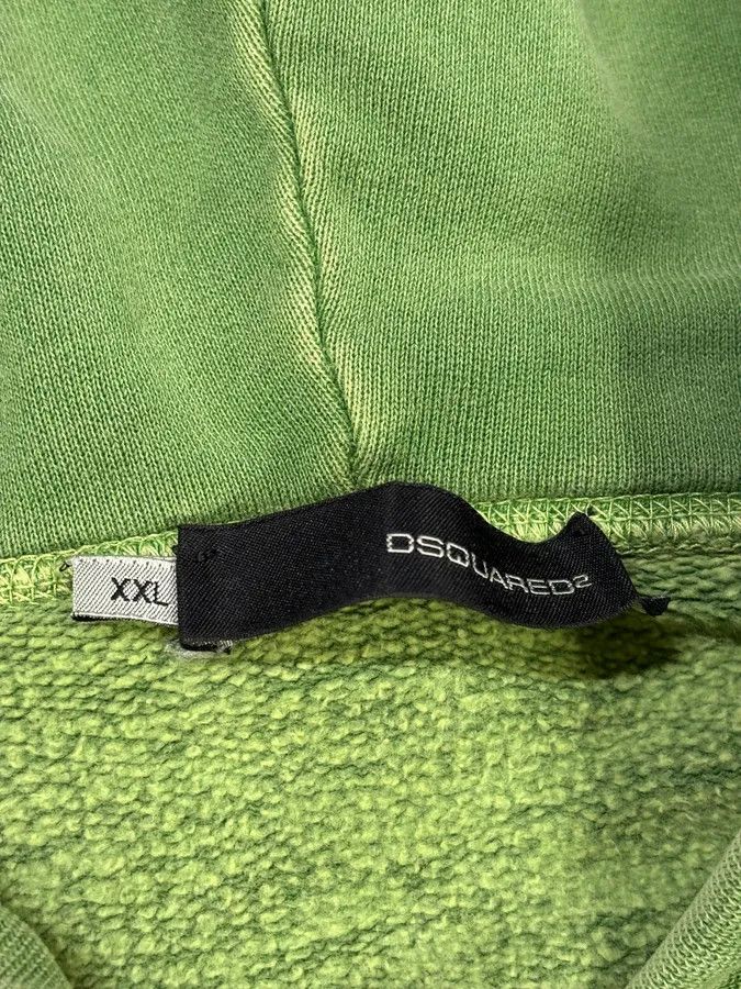 Dsquared2 FW2007 Dsquared2 Green Logo Zip-Up Hoodie Size US L / EU 52-54 / 3 - 10 Thumbnail