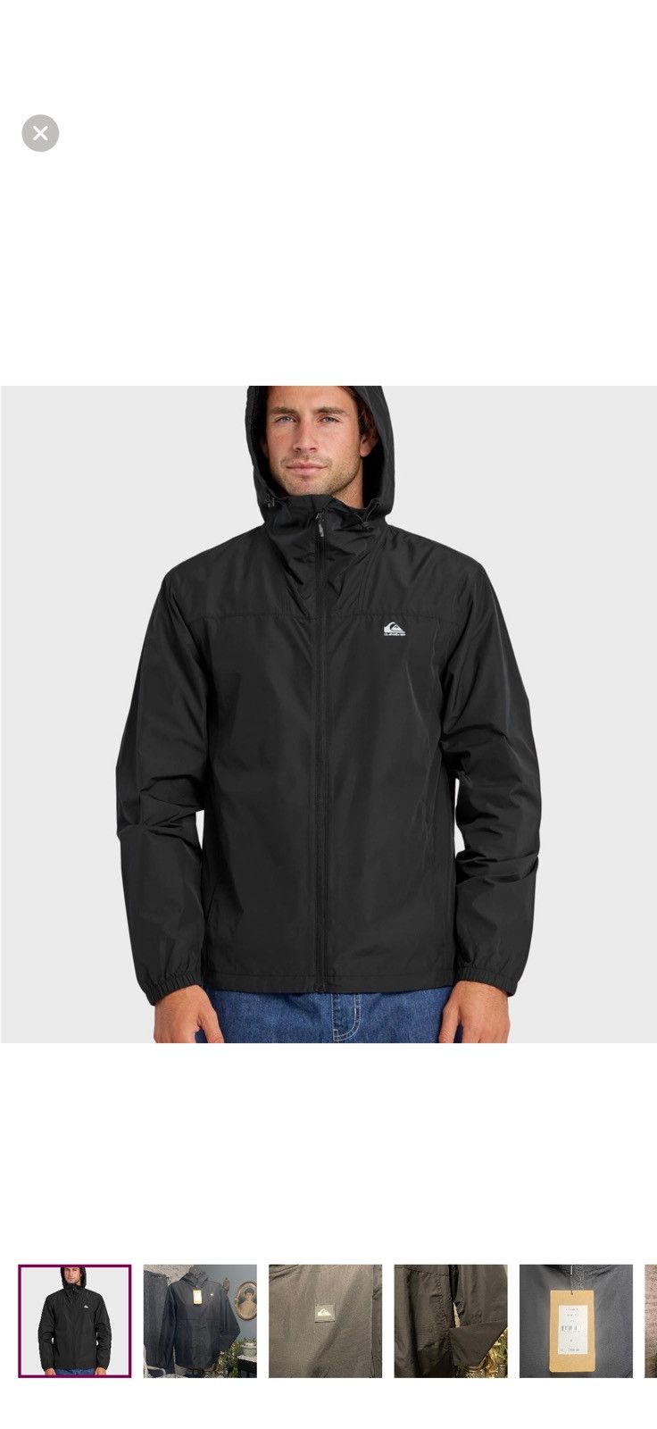 Quiksilver Quicksilver black windbreaker Size US M / EU 48-50 / 2 - 1 Thumbnail