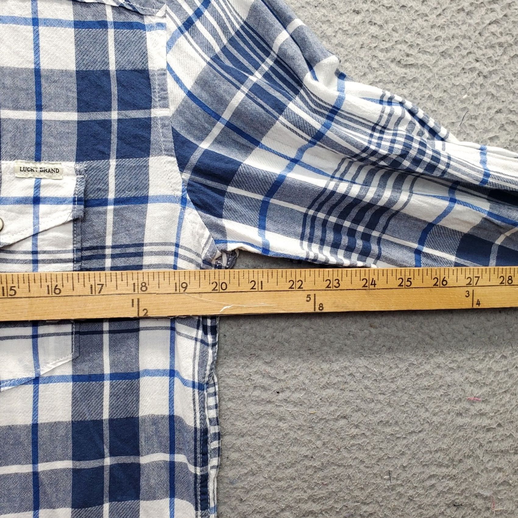 Lucky Brand Lucky Brand Button-Up Shirt Mens M Multi Plaid Long Sleeve Collared Pearl Snap Size US M / EU 48-50 / 2 - 5 Thumbnail
