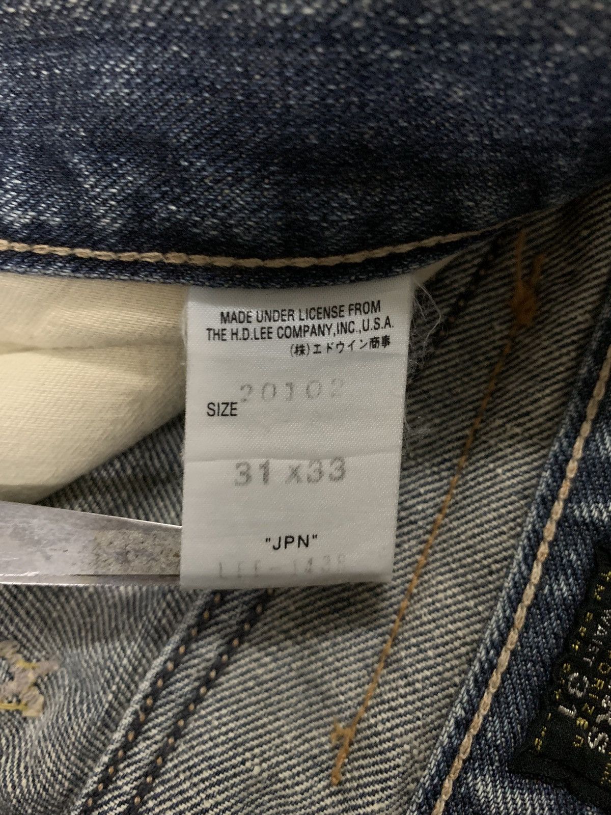 Lee Vintage Lee Riders Faded Wash Flare Distressed Grunge Jeans Size US 31 - 17 Thumbnail