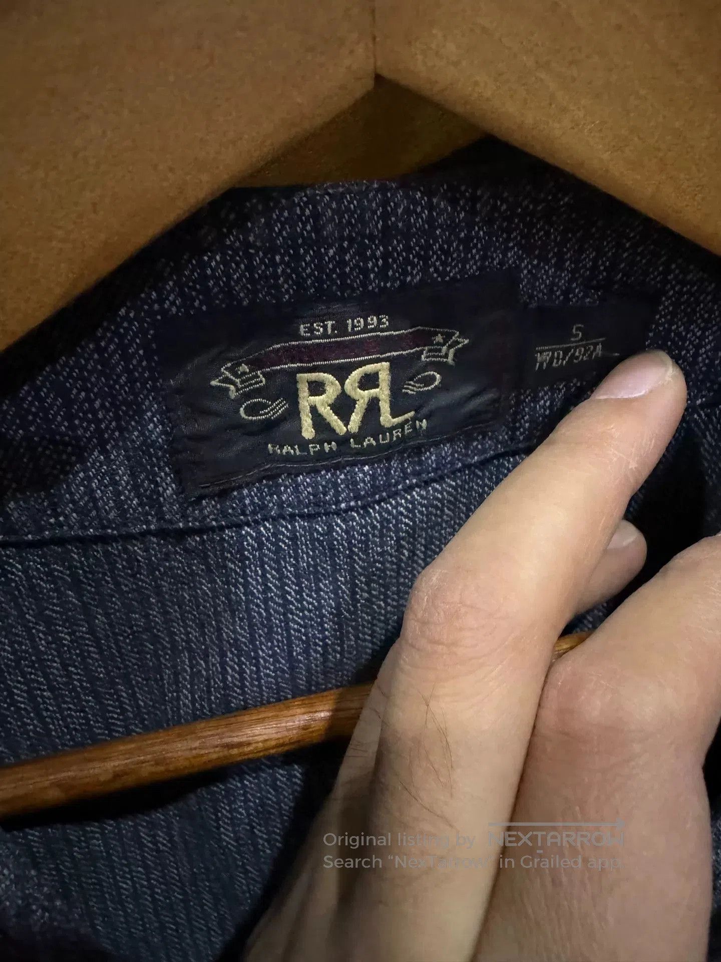 RRL Ralph Lauren stylish thick gray vest for men. Size US S / EU 44-46 / 1 - 2 Thumbnail