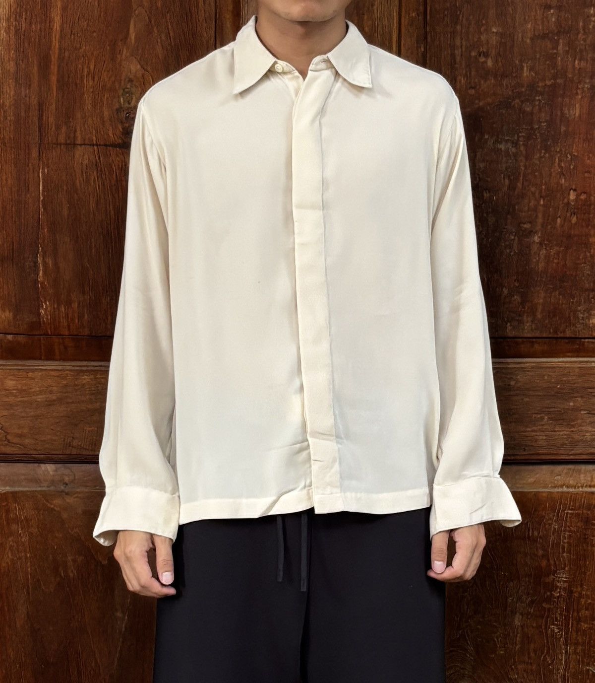 Issey Miyake Hidden Button Shirt Size US S / EU 44-46 / 1 - 9 Thumbnail