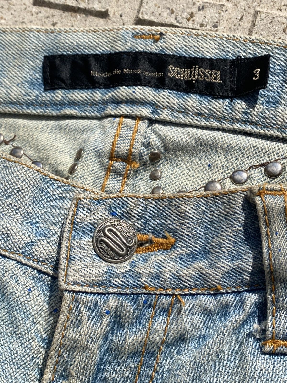 Schlussel Schlussel distressed arts and crafts straight painter denim Size US 30 / EU 46 - 8 Thumbnail