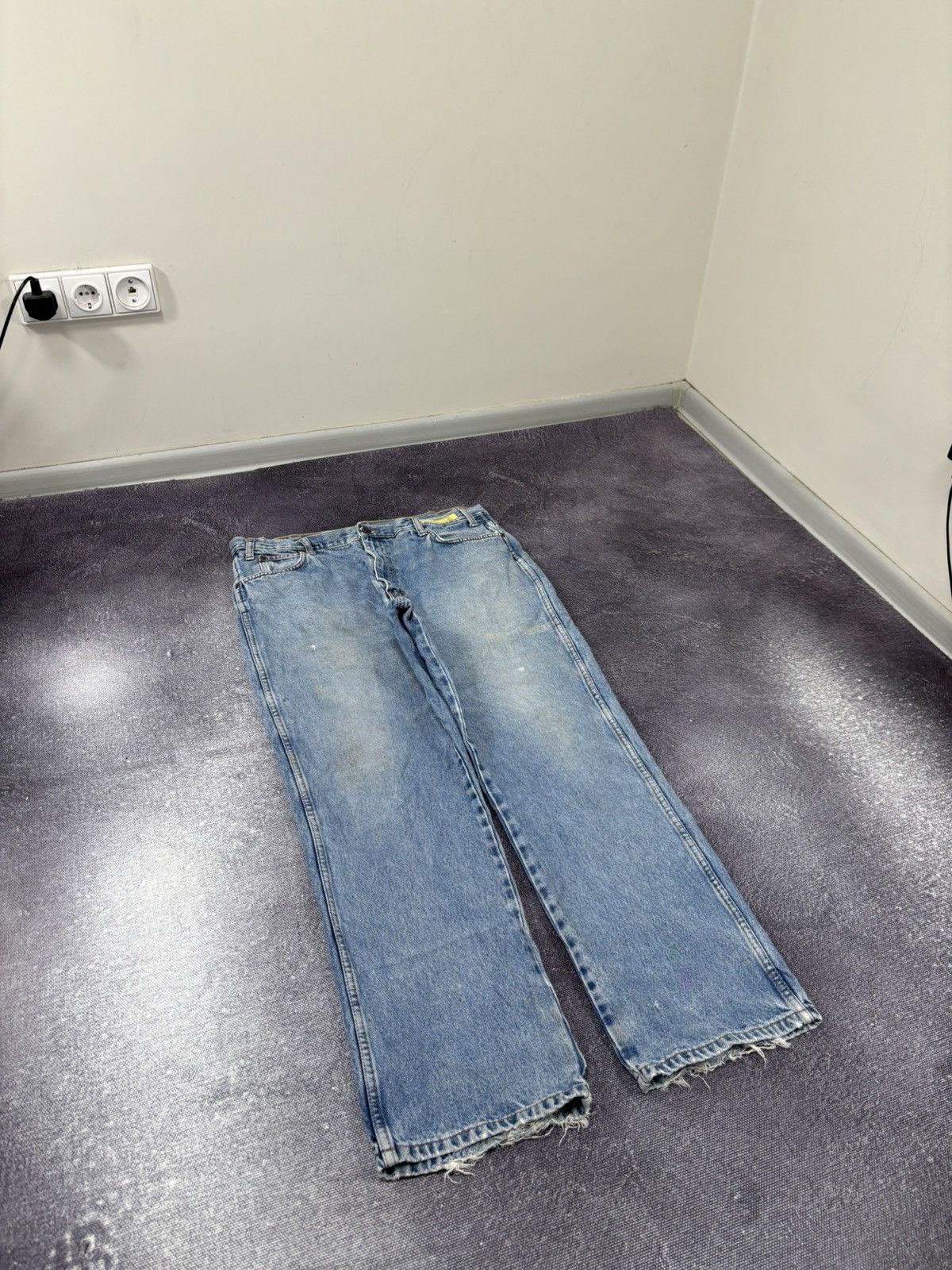 Dickies Vintage 90s Dickies USA Faded Light Blue Denim Baggy Jeans Size US 38 / EU 54 - 9 Thumbnail