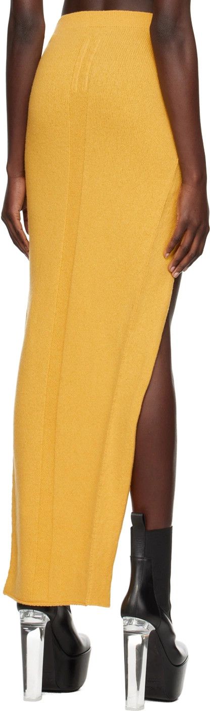 Rick Owens o1y0126 Mini Skirt in Mustard Size 27" / US 4 / IT 40 - 3 Thumbnail