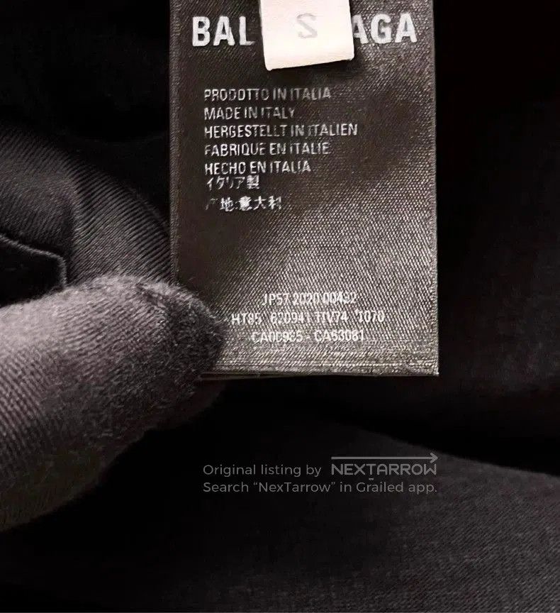 Balenciaga Balenciaga Black Crew Logo Short Sleeve Tee. Size US S / EU 44-46 / 1 - 4 Thumbnail