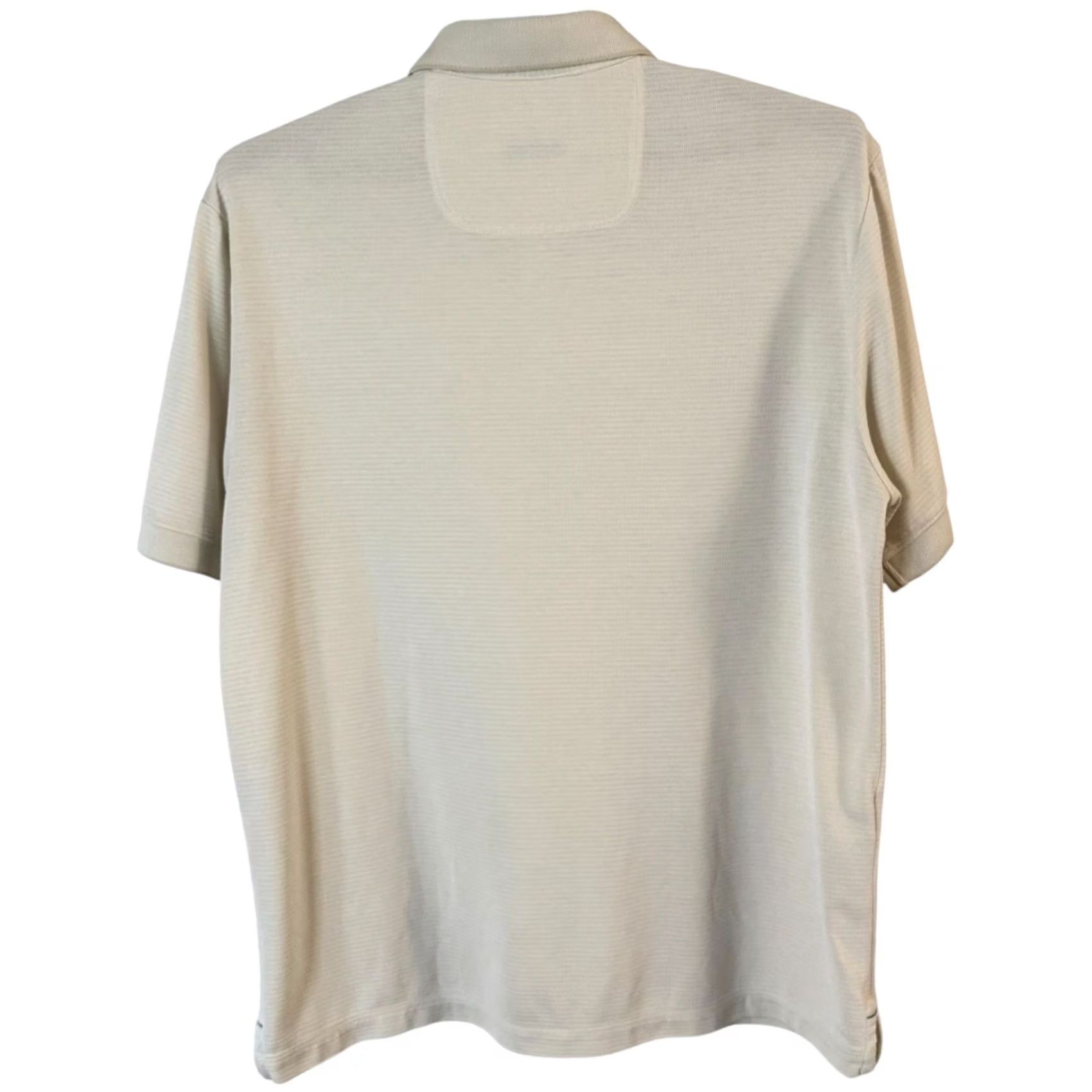 Tommy Bahama Tommy Bahama IslandZone Polo Shirt Cream Men's Large Golf Activewear UV 30 Sun Protection Short Sleeve Size US L / EU 52-54 / 3 - 4 Thumbnail
