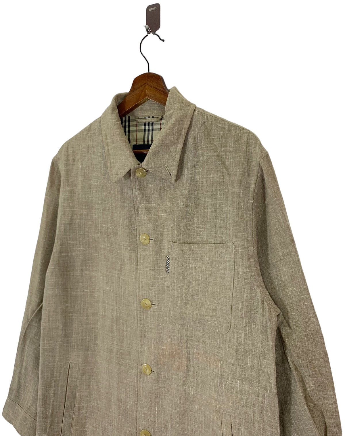 Burberry VINTAGE BURBERRY OF LONDON COTTON LINEN BUTTON SHIRT Size US M / EU 48-50 / 2 - 3 Thumbnail
