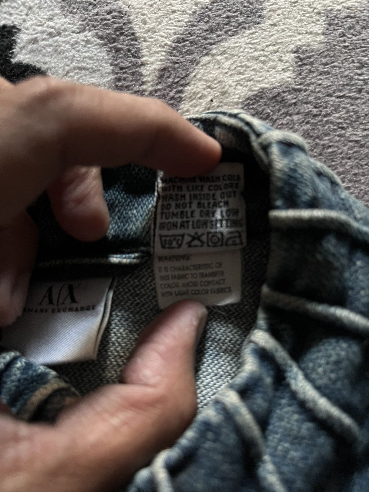 Armani Exchange 2000s A|X armani exchange biker jeans jacket Size US S / EU 44-46 / 1 - 6 Thumbnail