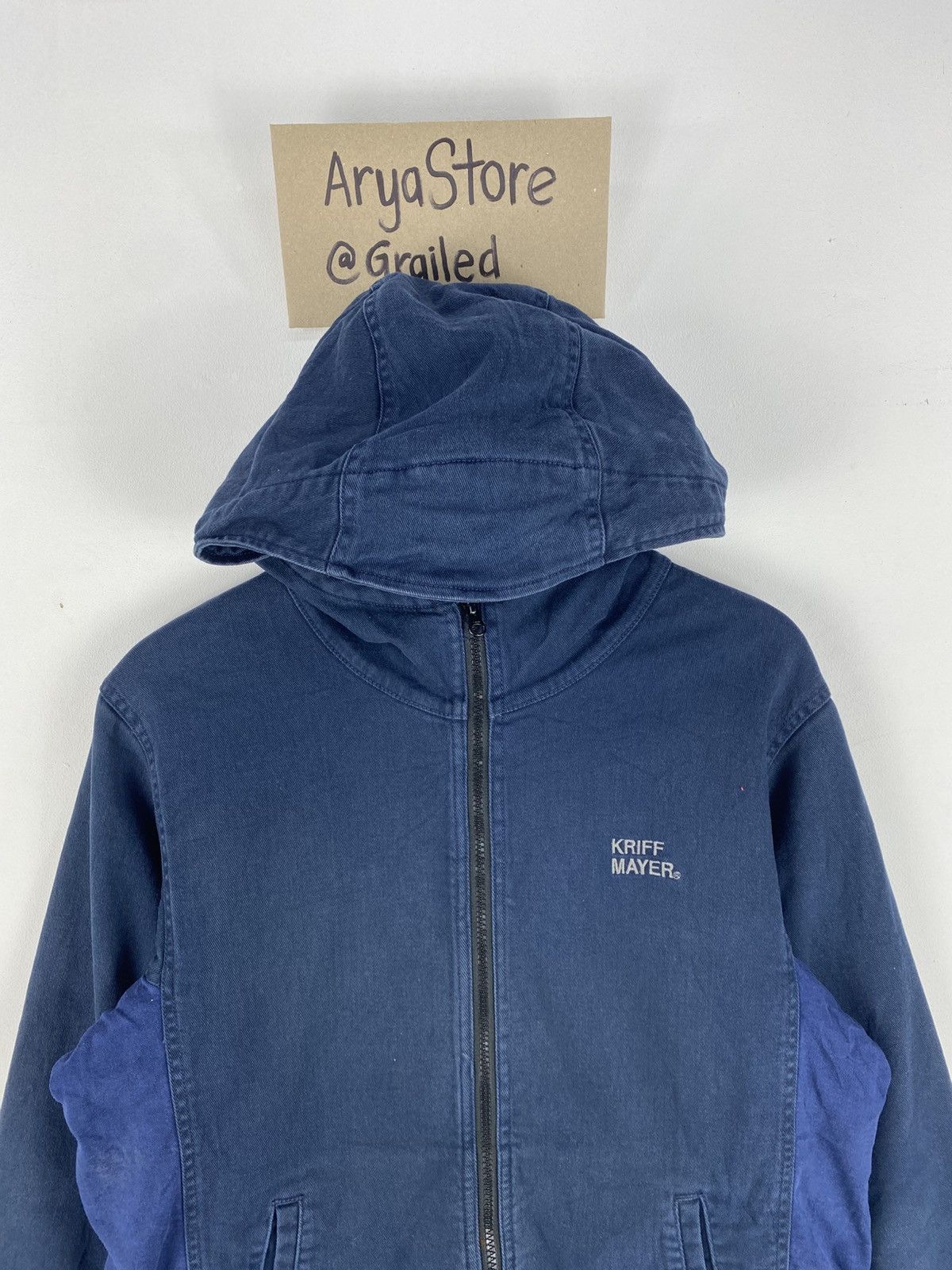 Japanese Brand Vintage 90’s Zipper Jacket by Kriff Mayer Size US S / EU 44-46 / 1 - 7 Thumbnail