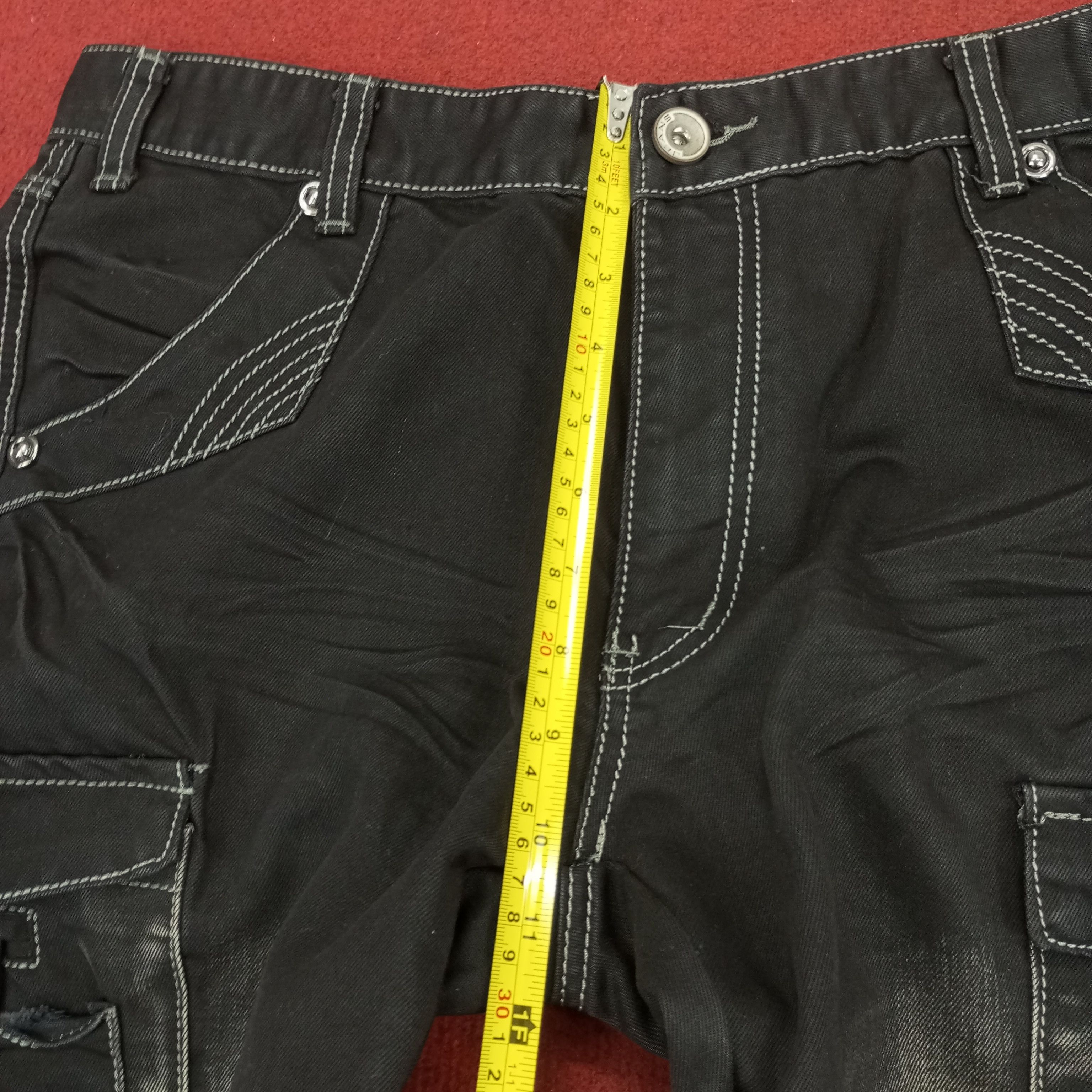 Vintage Tesilin Jeans Fashion Rock Punk Cargo Style Jeans Size US 35 - 8 Thumbnail