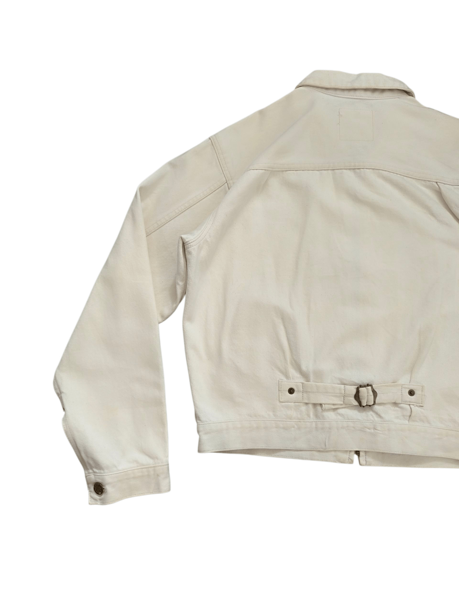 Yohji Yamamoto Ined Homme White Denim Jacket Size US M / EU 48-50 / 2 - 6 Thumbnail