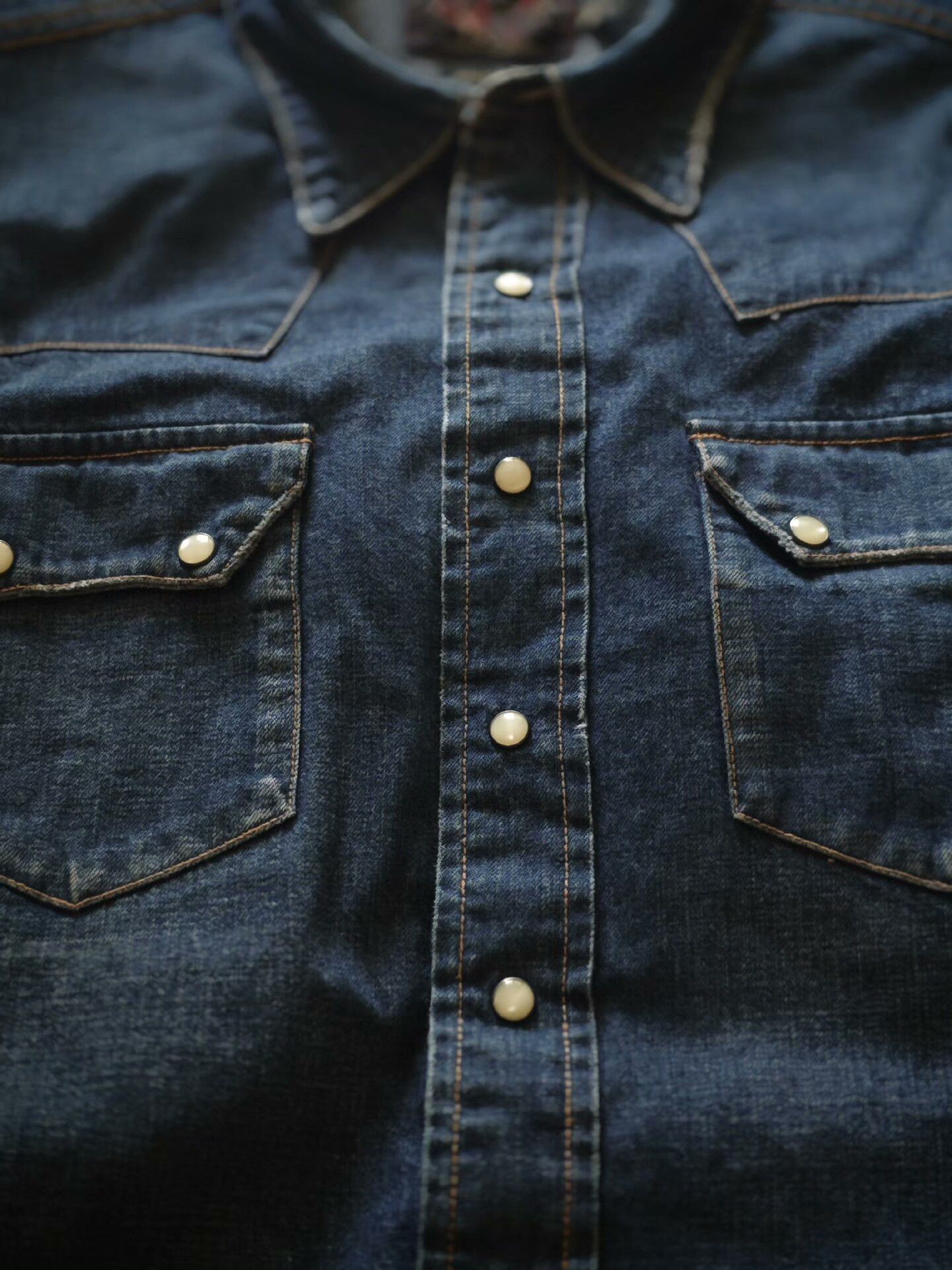 RRL Ralph Lauren Vintage RRL Denim Shirt (Discontinued) Size US S / EU 44-46 / 1 - 1 Thumbnail