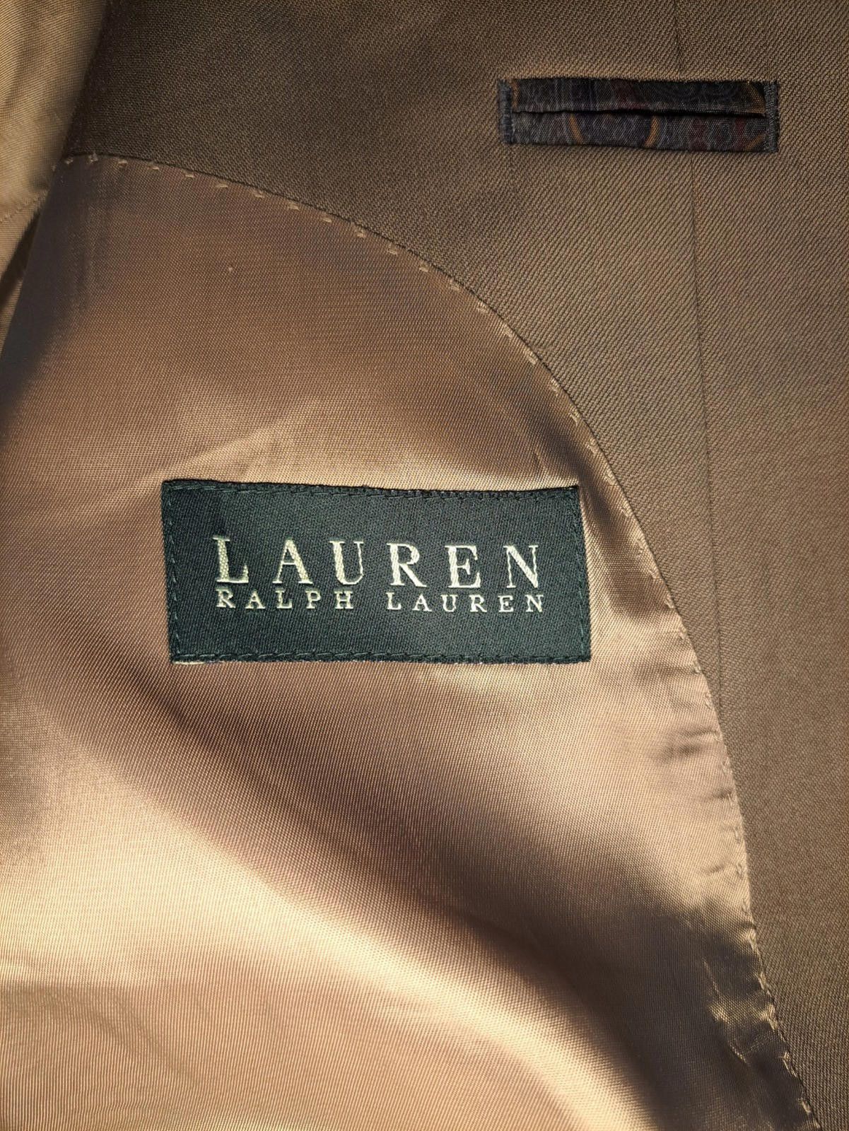 Polo Ralph Lauren Ralph Lauren Sport Coat Mens 44L Tan Wool Single Vented Size 44L - 2 Thumbnail