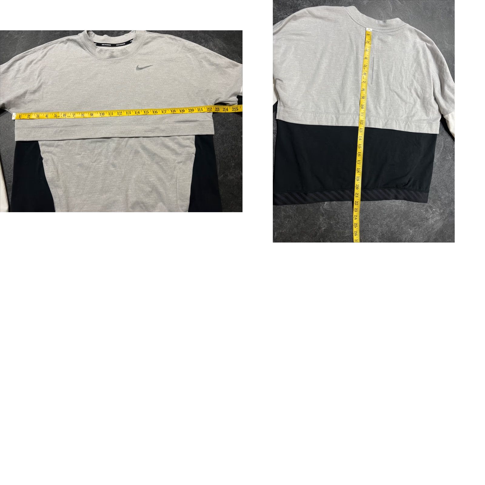 Nike VINTAGE Nike Running Therma-Sphere Long Sleeve Top Women's L Gray AJ8671-059 Size L / US 10 / IT 46 - 8 Thumbnail