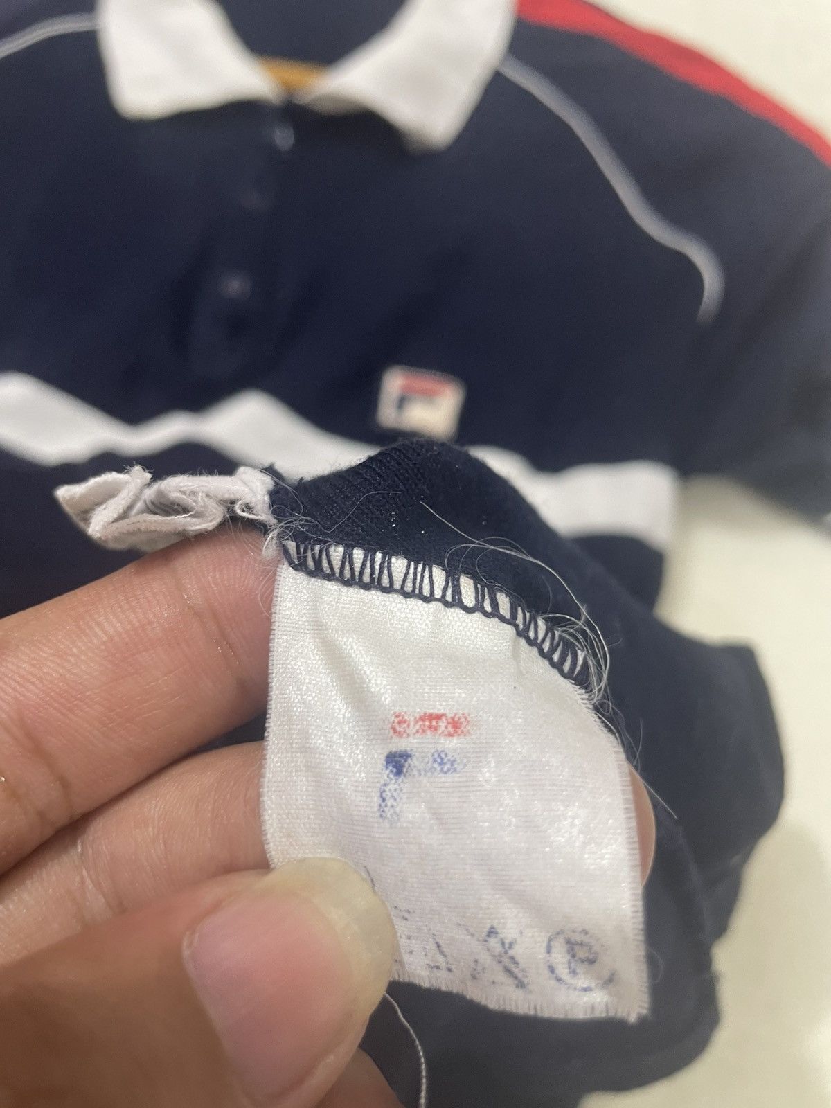 Fila × Vintage Vintage Fila Tshirt Collar(pinhole) Size US M / EU 48-50 / 2 - 10 Thumbnail