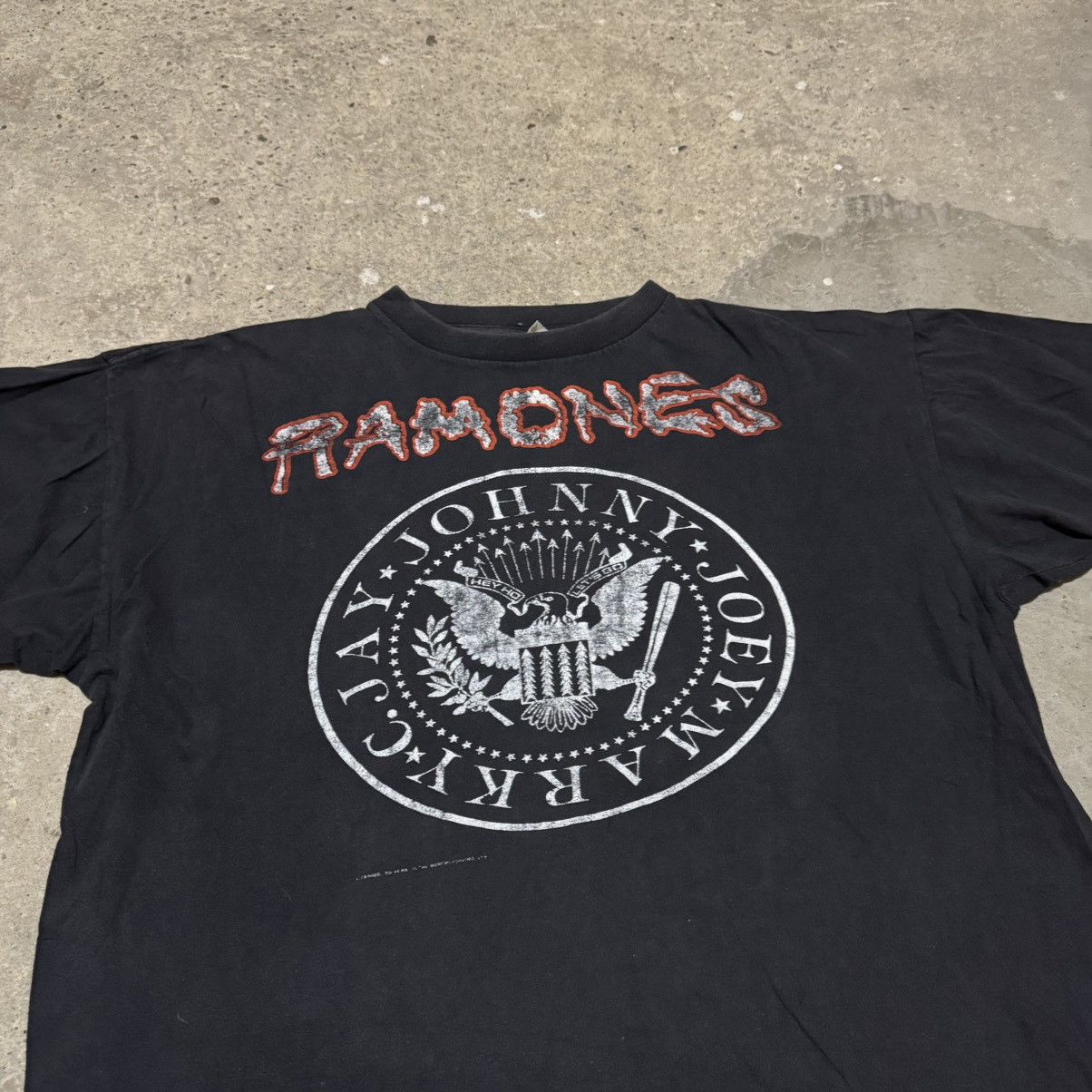 Band Tees × Vintage Vintage Ramones t-shirt 1989 Size US XL / EU 56 / 4 - 2 Thumbnail