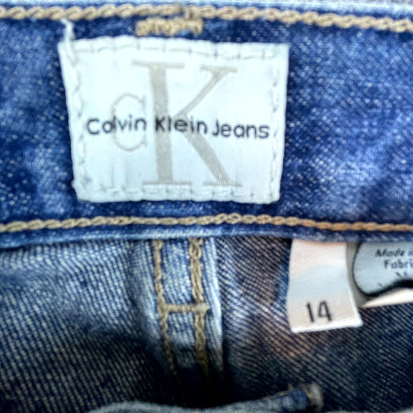 Calvin Klein Vintage Calvin Klein Jeans Womens 14 Indigo Loose Fit 90s 80 Size 36" / US 14 / IT 50 - 3 Thumbnail