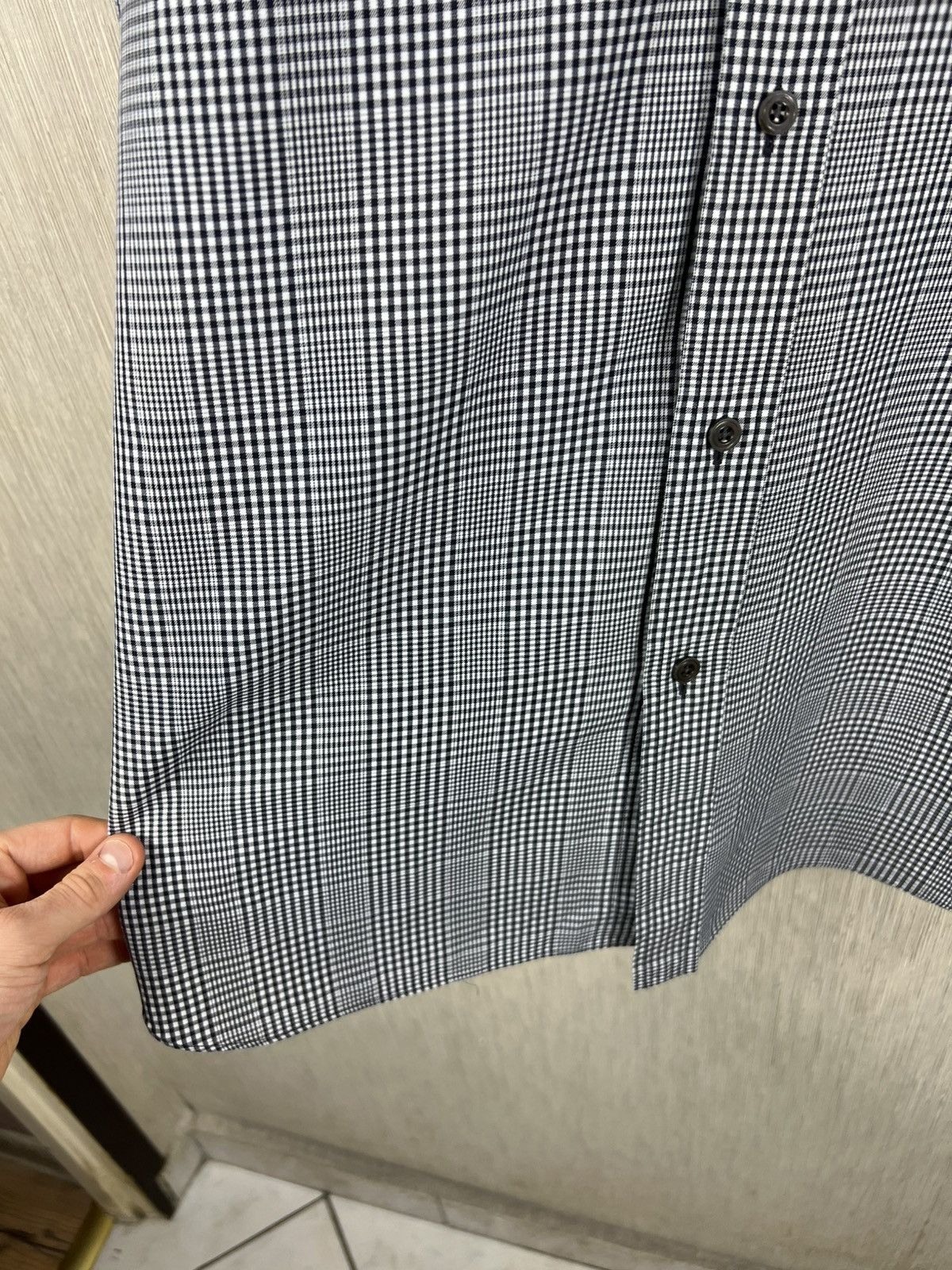 Tom Ford Tom Ford Prince of Wales checked classic button up shirt Size US L / EU 52-54 / 3 - 10 Thumbnail