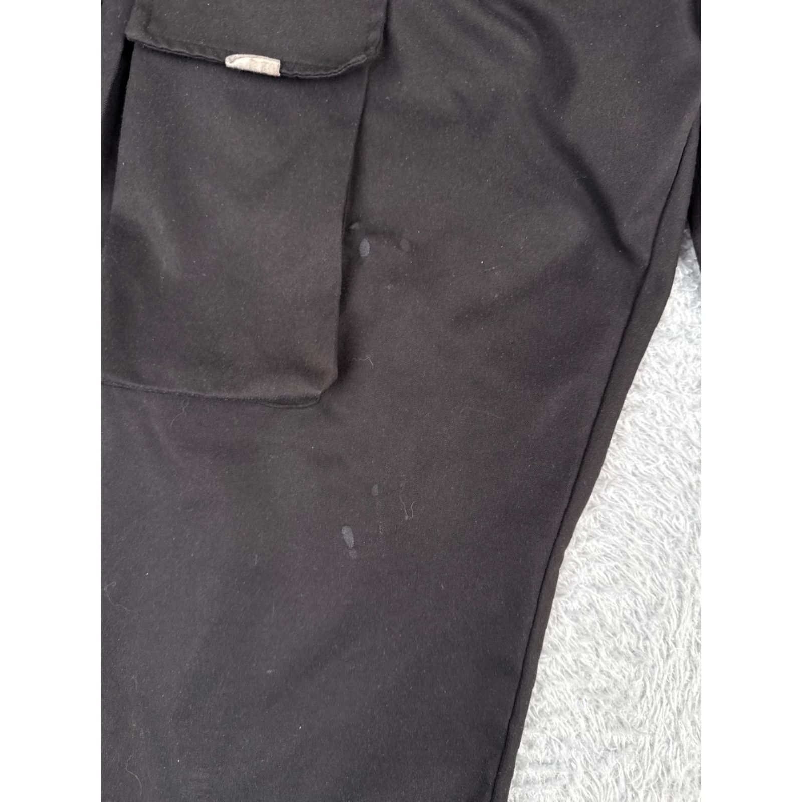 Shein Shein Pants Women Small Black Cargo Jogger Tapered High Rise Polyester 32x27 Womens Size 28" / US 6 / IT 42 - 5 Thumbnail