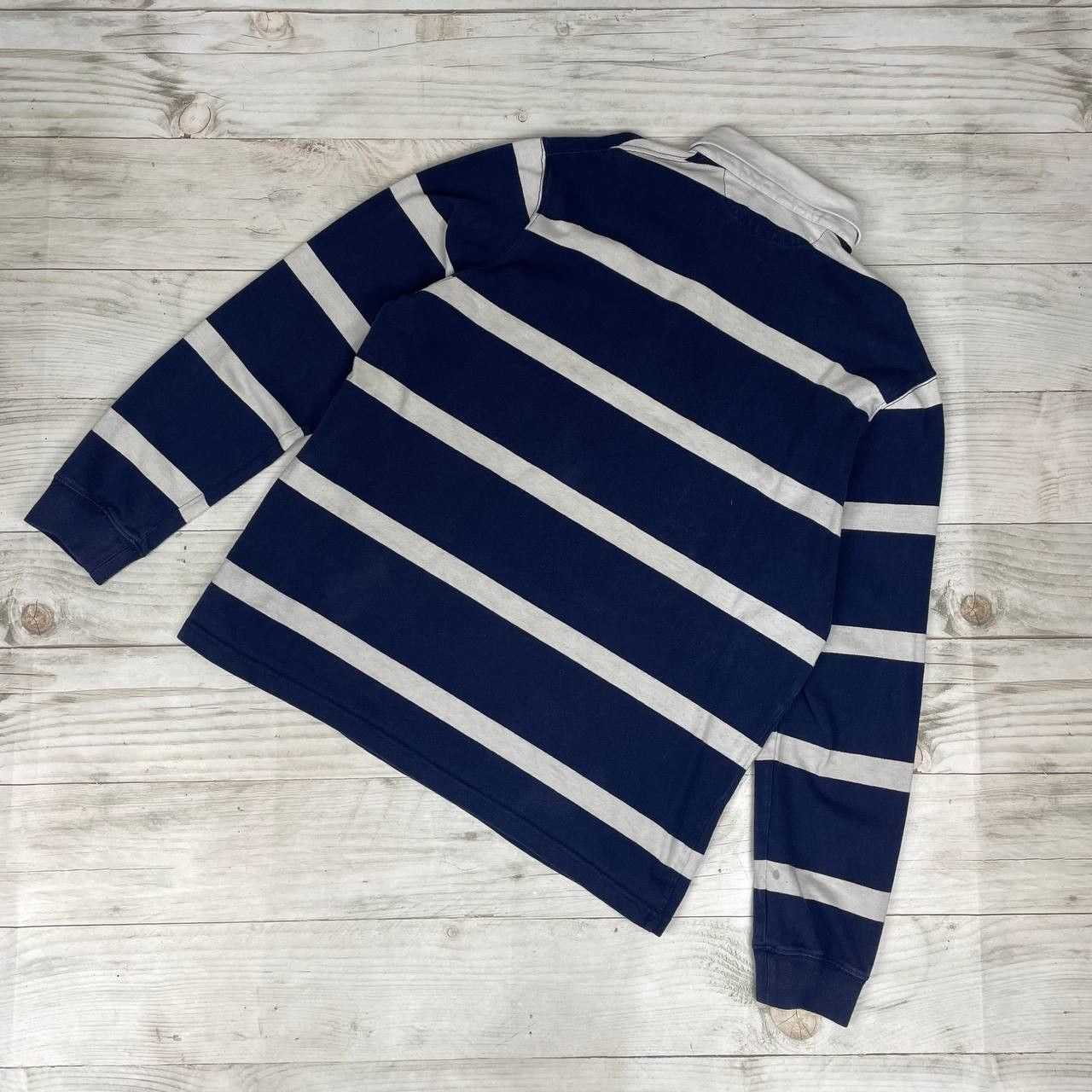 Polo Ralph Lauren Vintage Polo Ralph Lauren Rugby Shirt Long Sleeve Striped Size US XL / EU 56 / 4 - 6 Thumbnail